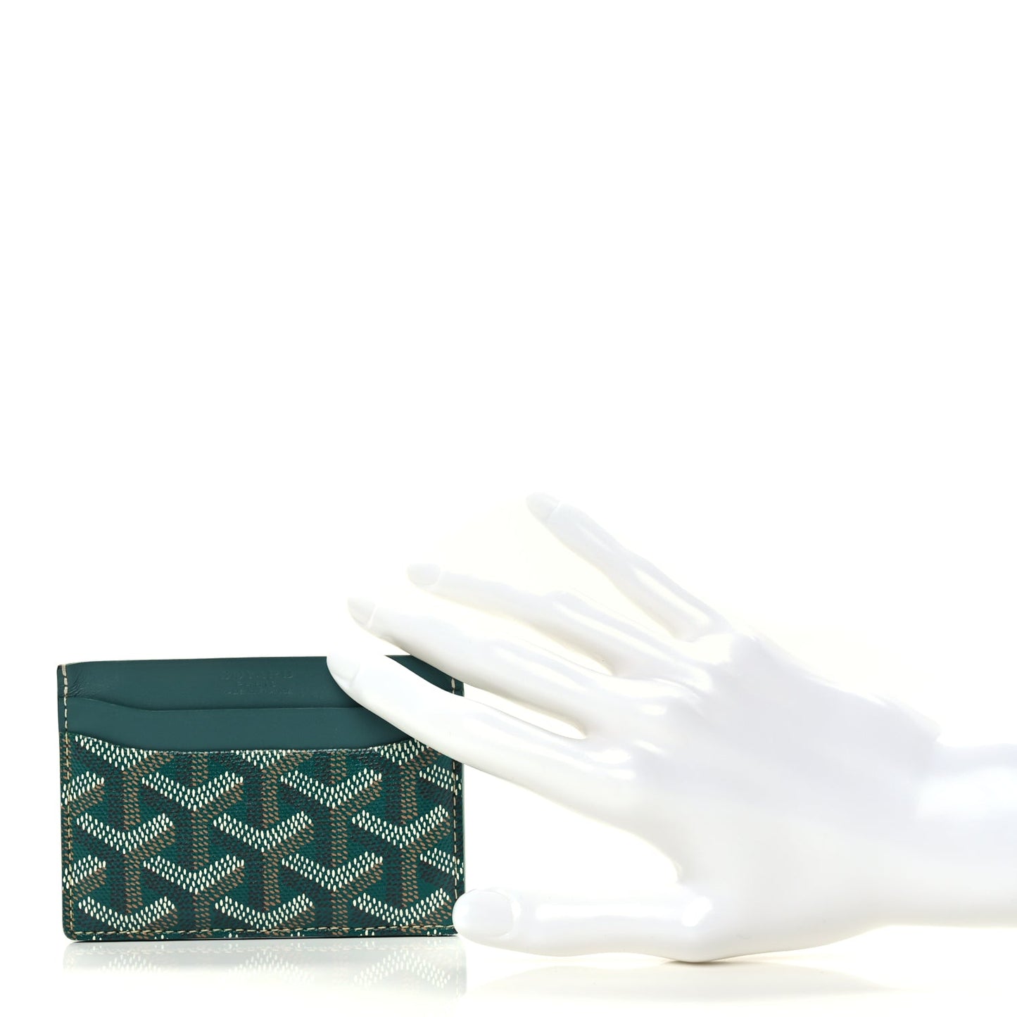 Goyard Goyardine Saint Sulpice Card Holder Green