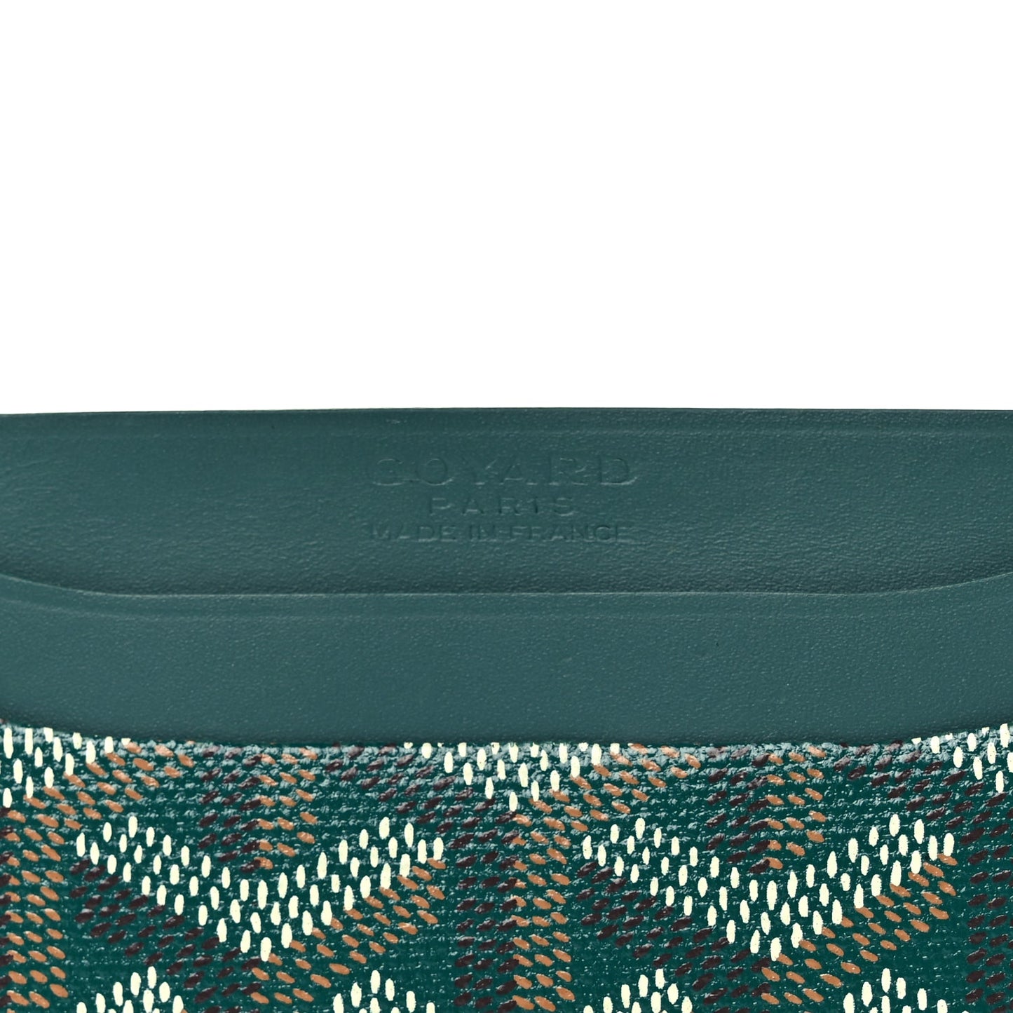 Goyard Goyardine Saint Sulpice Card Holder Green
