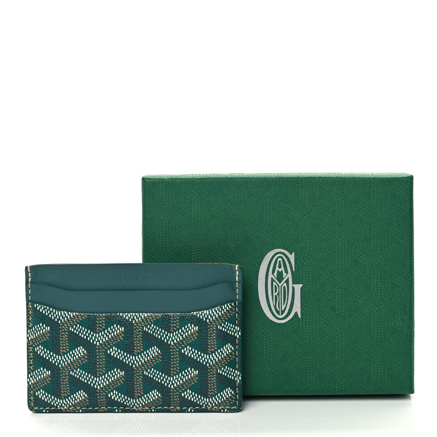 Goyard Goyardine Saint Sulpice Card Holder Green