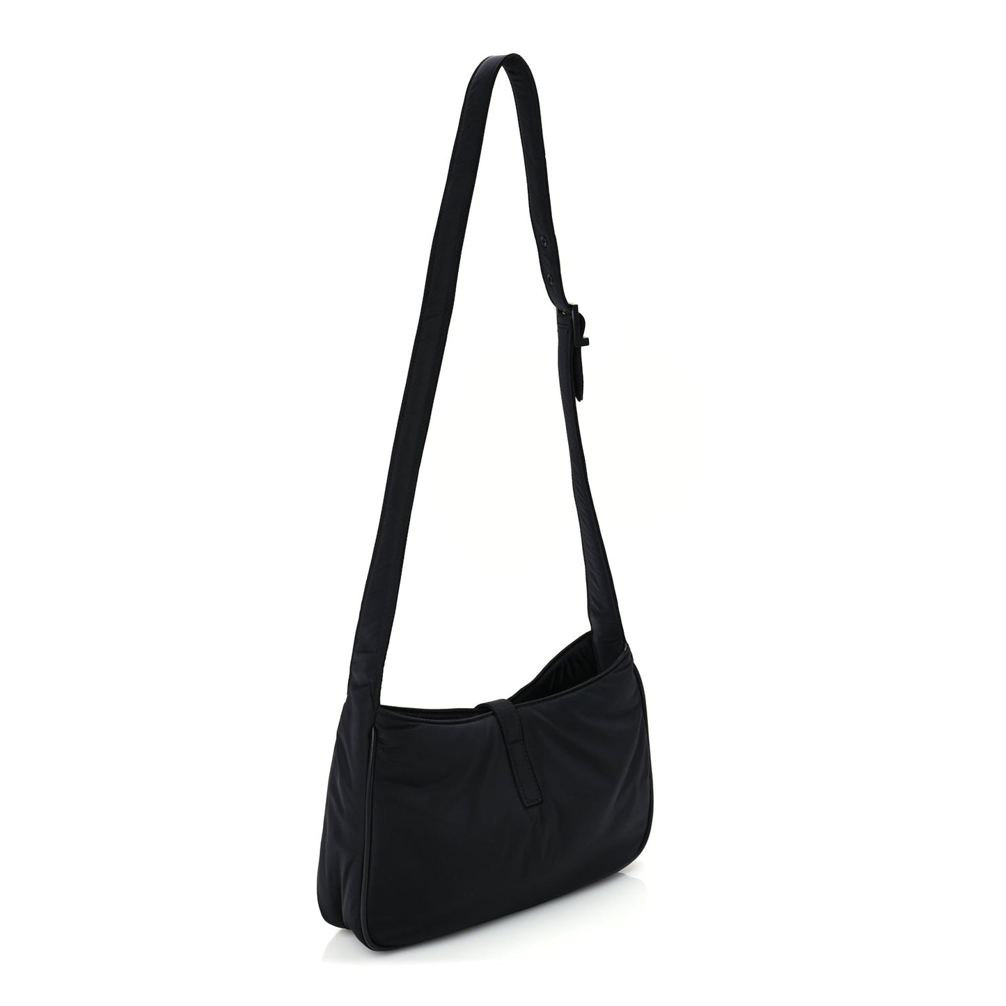 Saint Laurent Econyl Nylon Le 5 A 7 Hobo Black