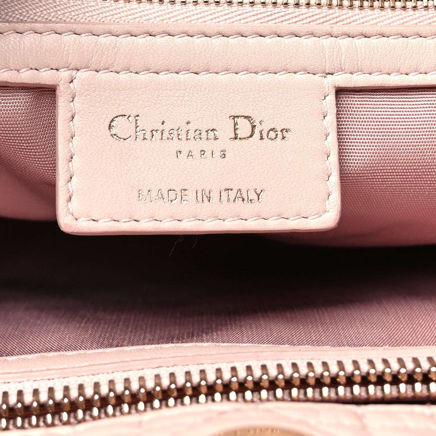Christian Dior Lambskin Cannage Large Dior Soft Shopping Tote Light Pink