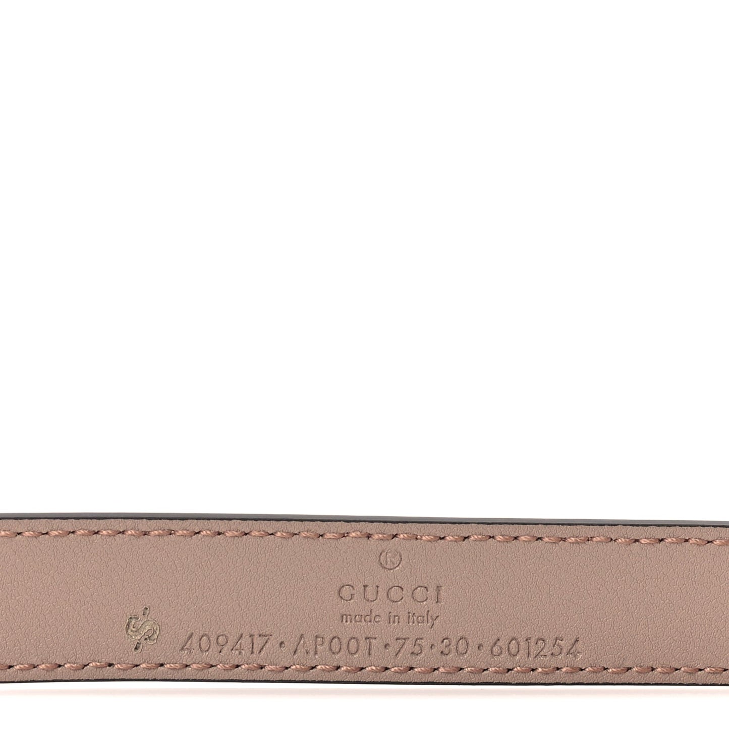 Gucci Calfskin Double G 20mm Belt 75 30  Porcelain Rose