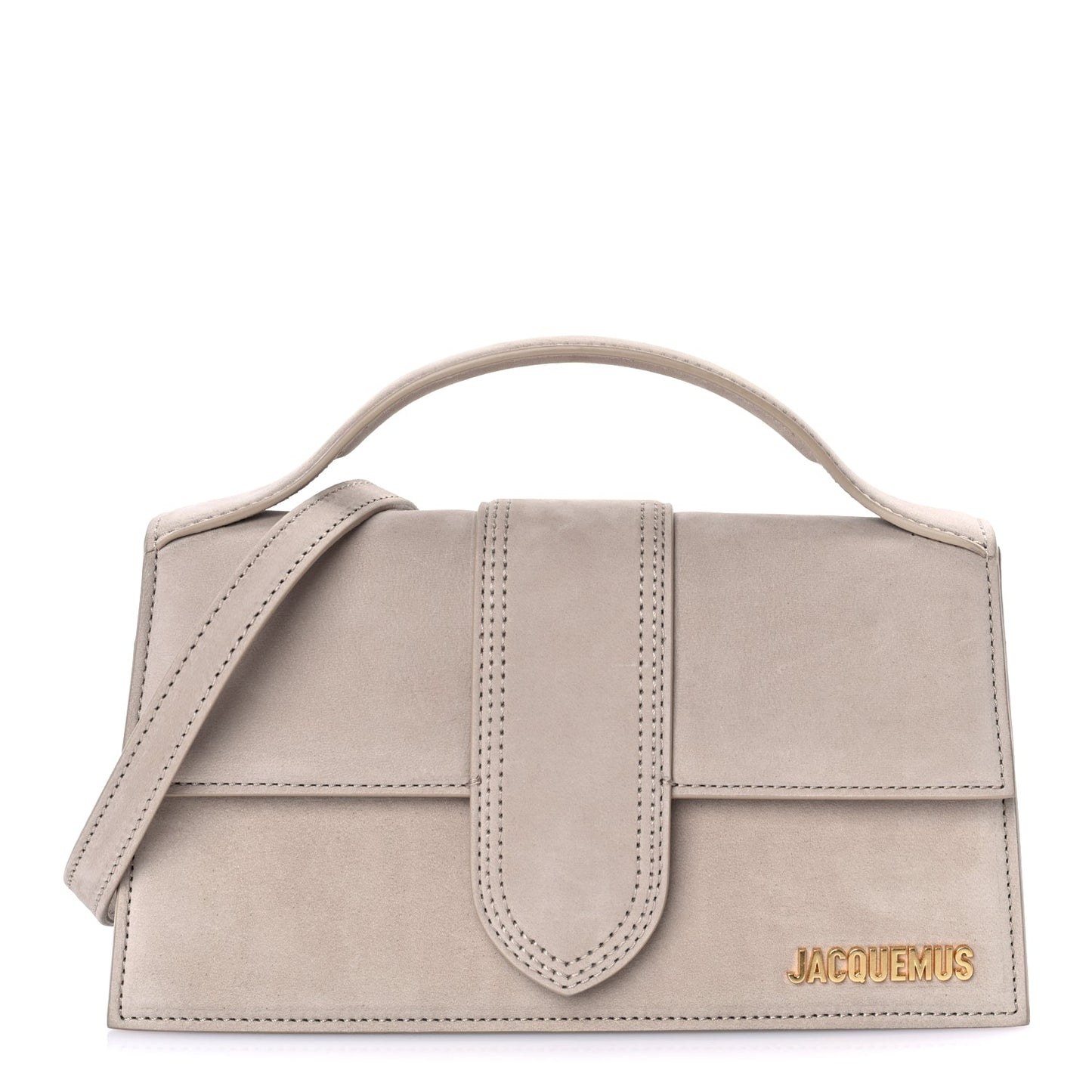 Jacquemus Nubuck Le Grand Bambino Dark Beige
