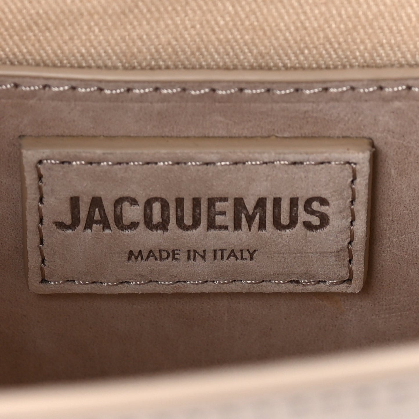 Jacquemus Nubuck Le Grand Bambino Dark Beige
