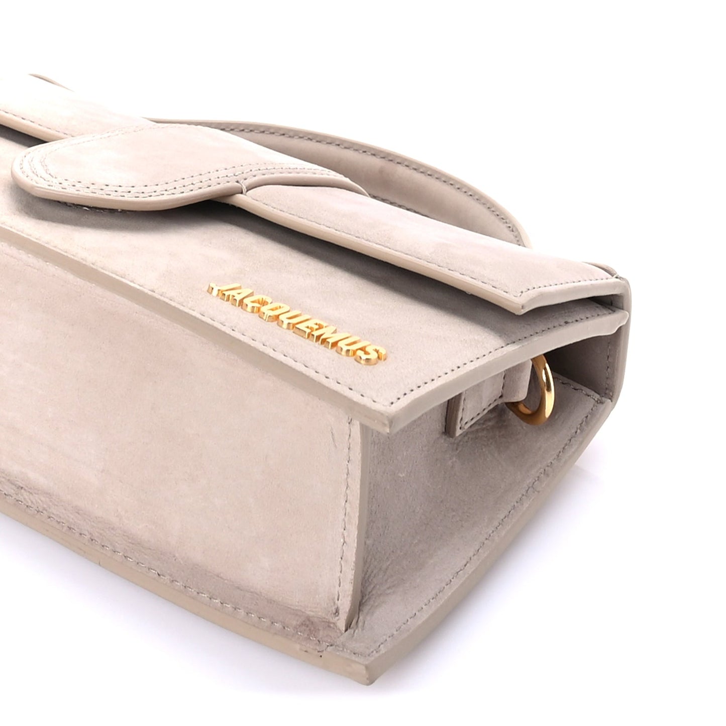 Jacquemus Nubuck Le Grand Bambino Dark Beige