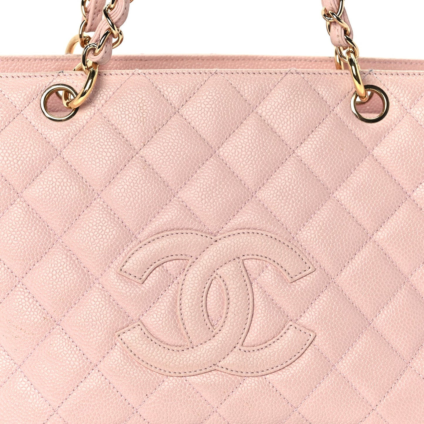 Chanel Caviar Quilted Petit Timeless Shopping Tote PTT  Pink
