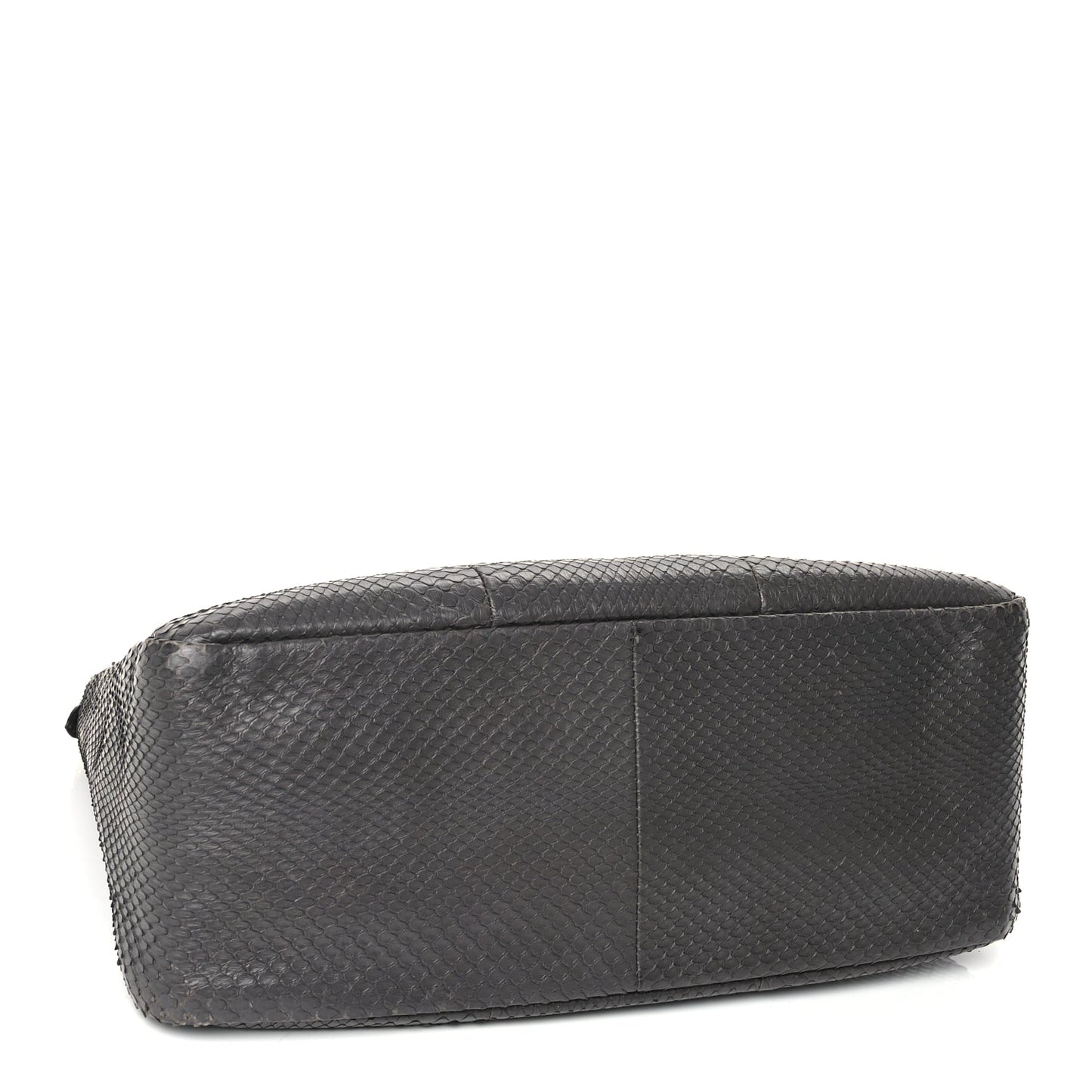 Fendi Snakeskin O'Lock Zipper Black