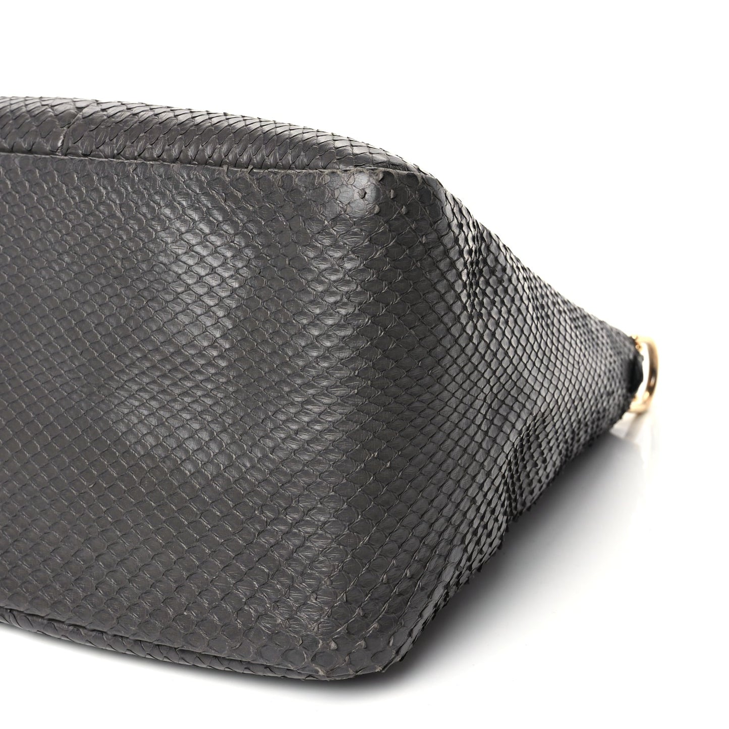 Fendi Snakeskin O'Lock Zipper Black