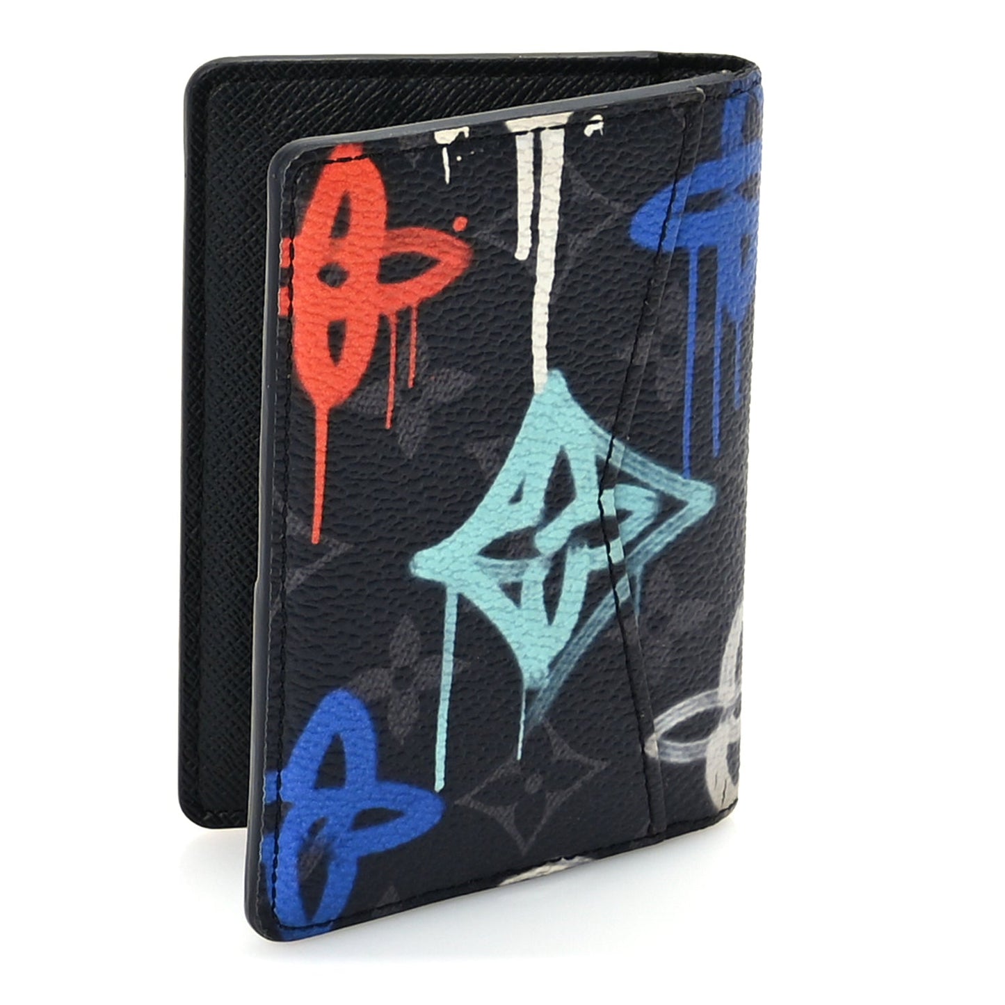 Louis Vuitton Monogram Eclipse LV Graffiti Pocket Organizer Multicolor