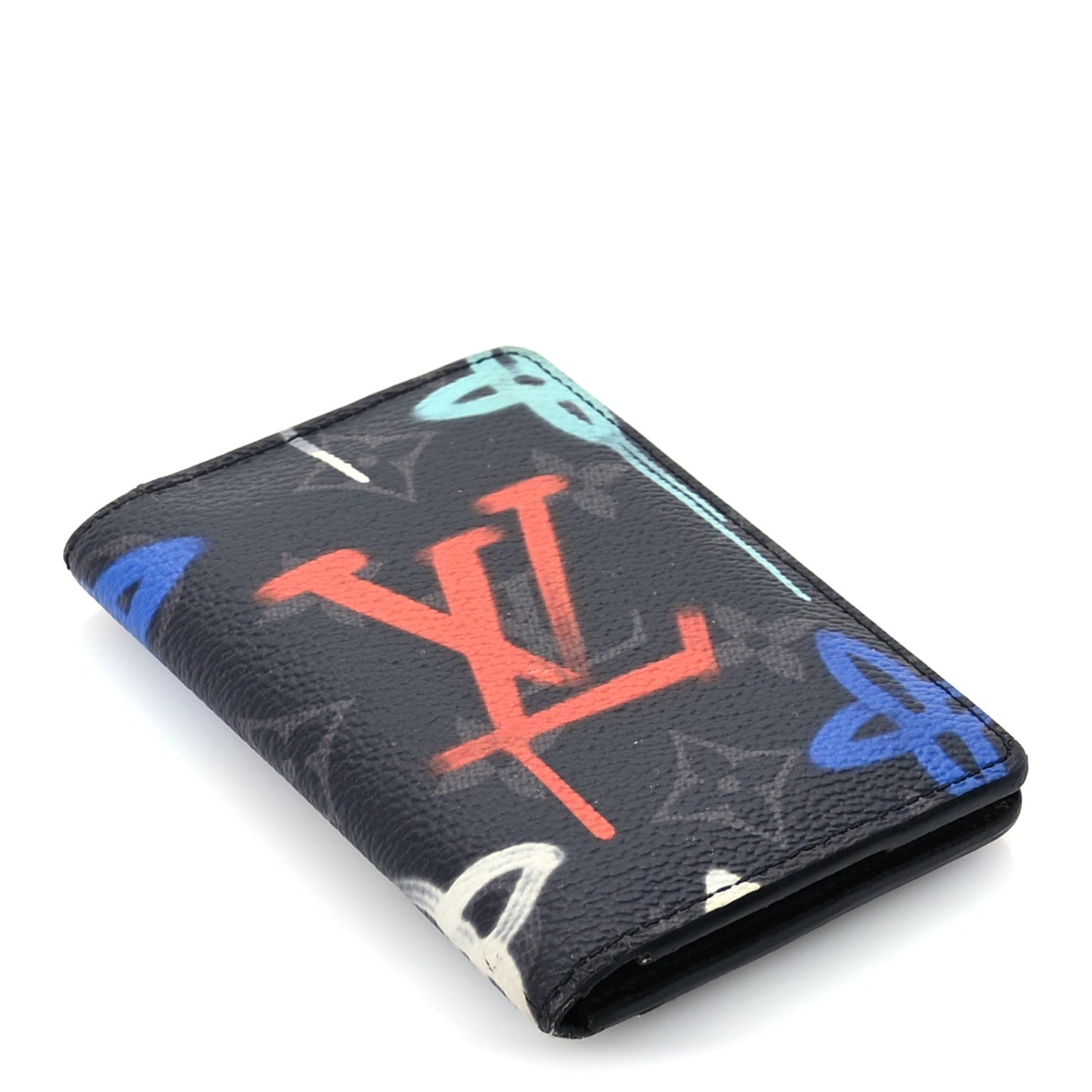 Louis Vuitton Monogram Eclipse LV Graffiti Pocket Organizer Multicolor