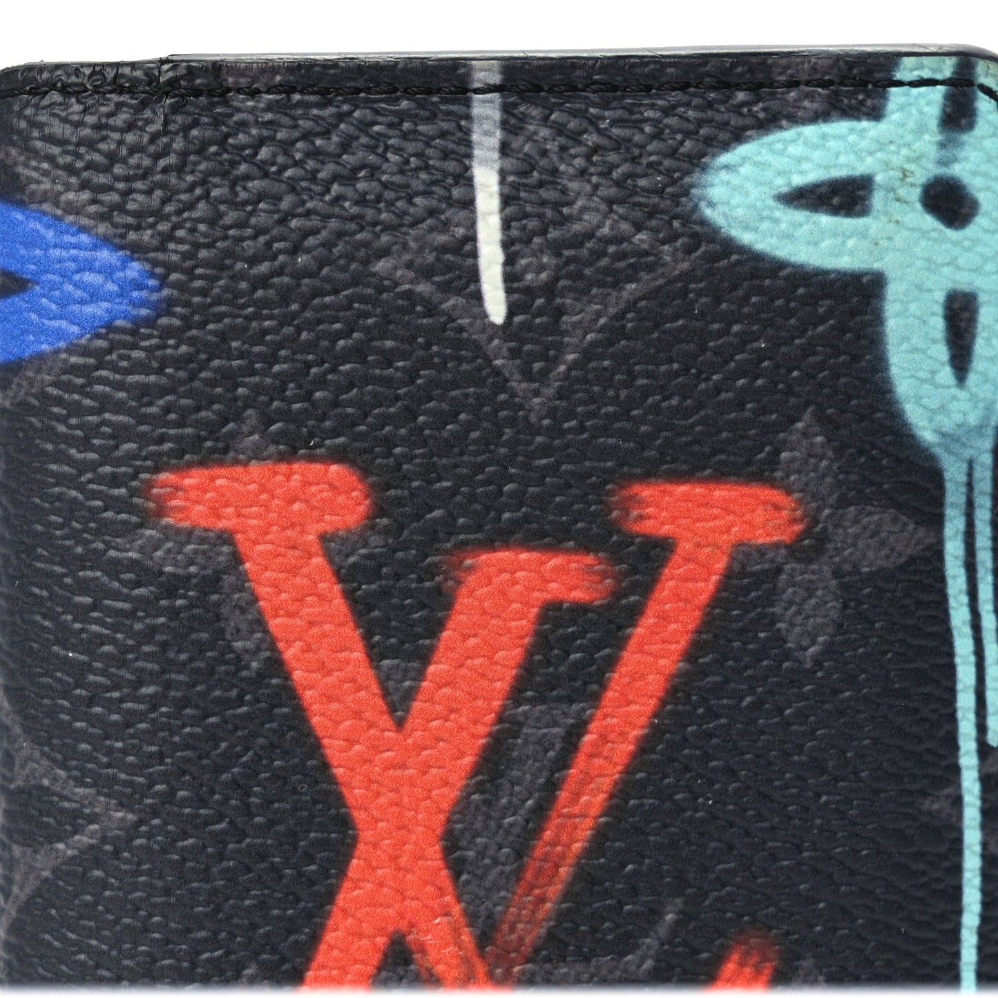 Louis Vuitton Monogram Eclipse LV Graffiti Pocket Organizer Multicolor
