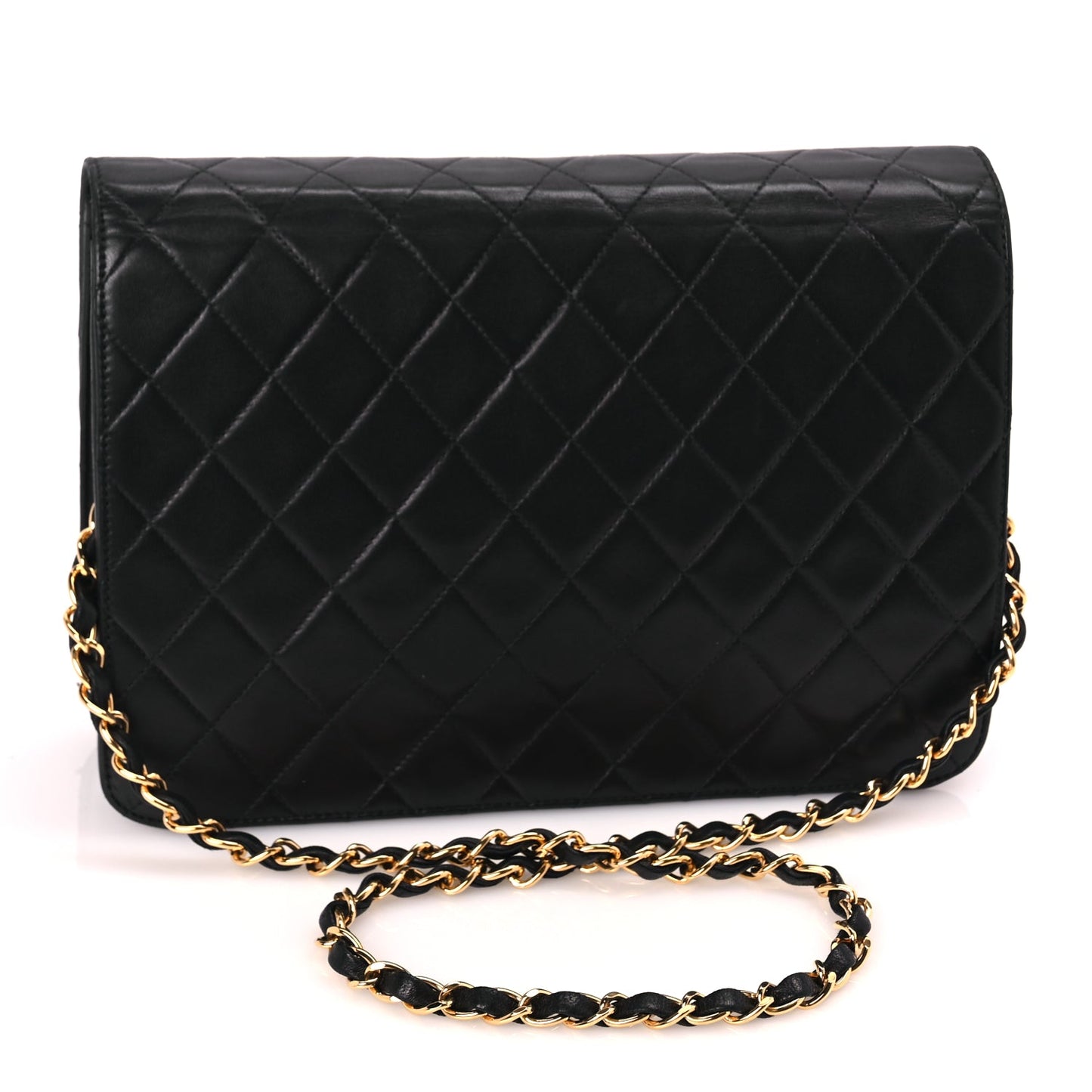 Chanel Lambskin Quilted Medium Single Flap Black