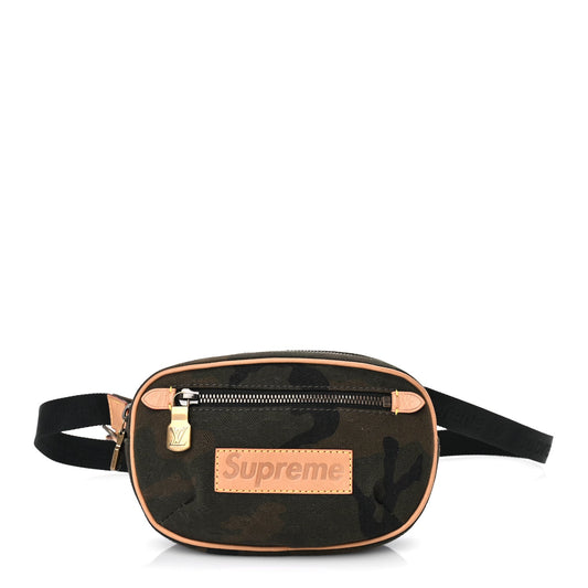 Louis Vuitton X SUPREME Canvas Camouflage Bumbag