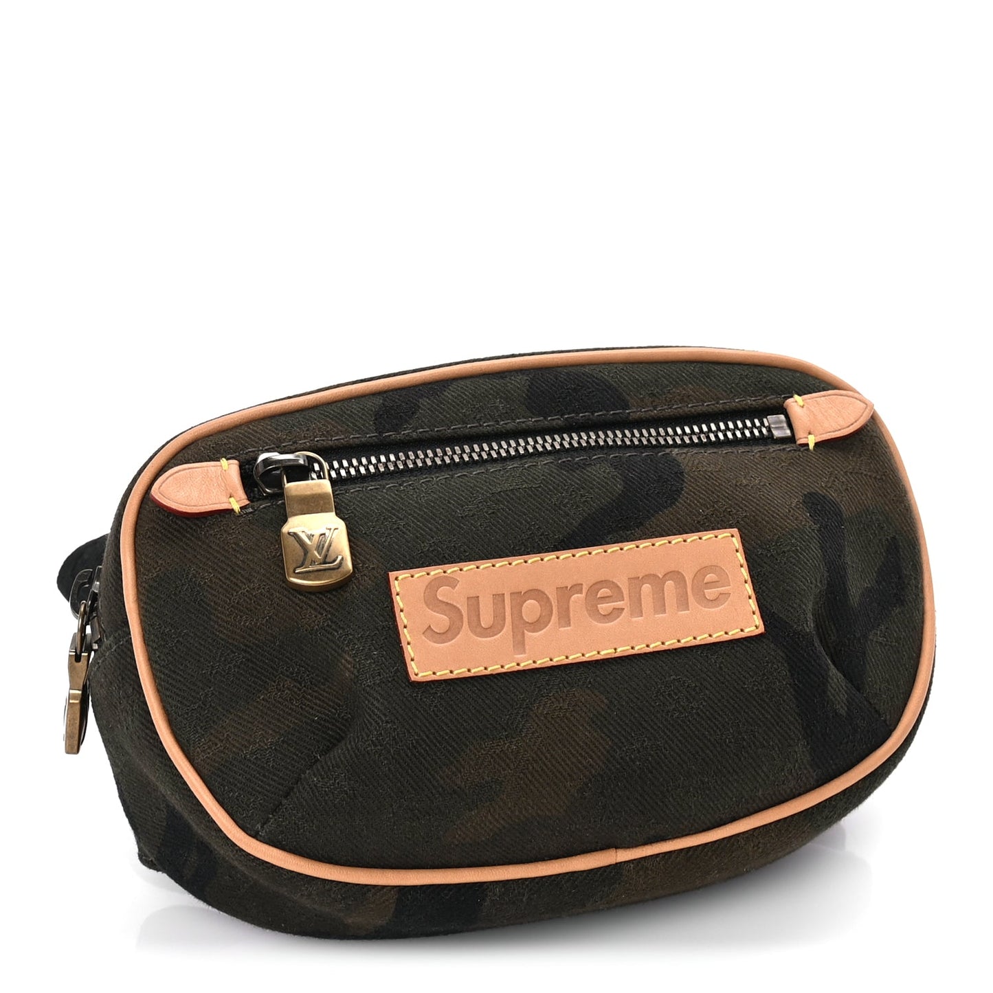 Louis Vuitton X SUPREME Canvas Camouflage Bumbag