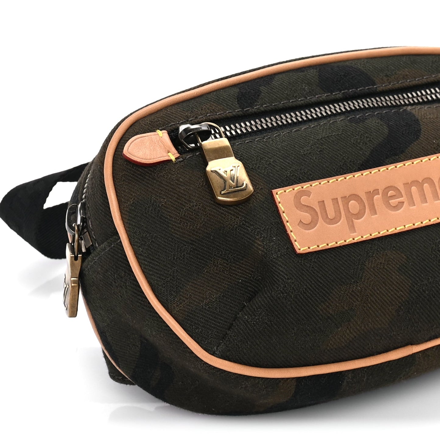 Louis Vuitton X SUPREME Canvas Camouflage Bumbag