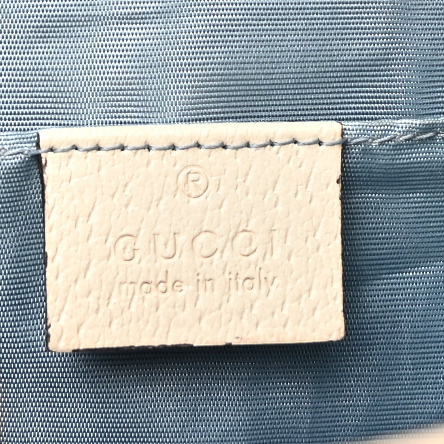 Gucci Grained Calfskin Bee Star Small Padlock Shoulder Bag White