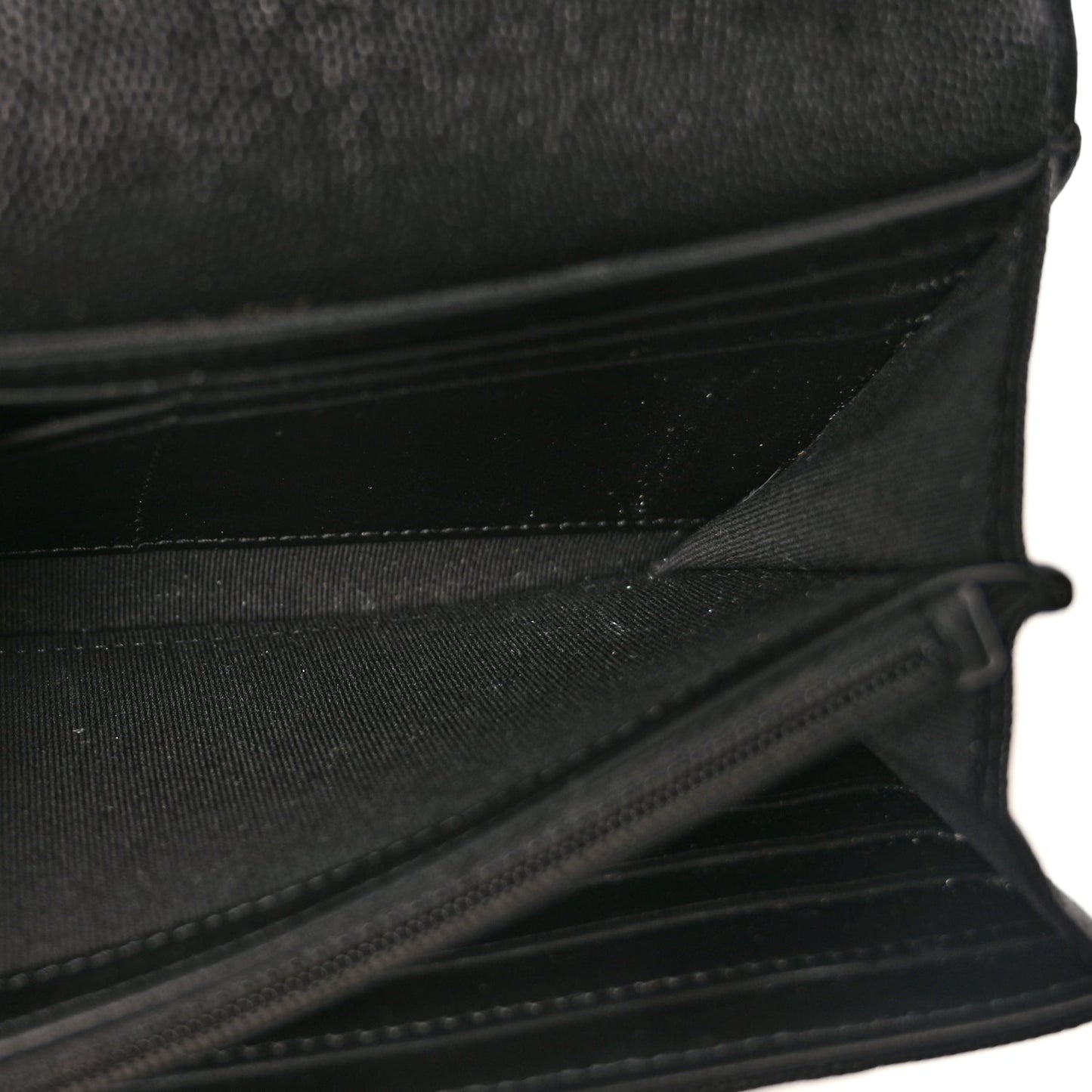 Chanel Caviar Quilted Pocket Twins Wallet On Chain WOC Black