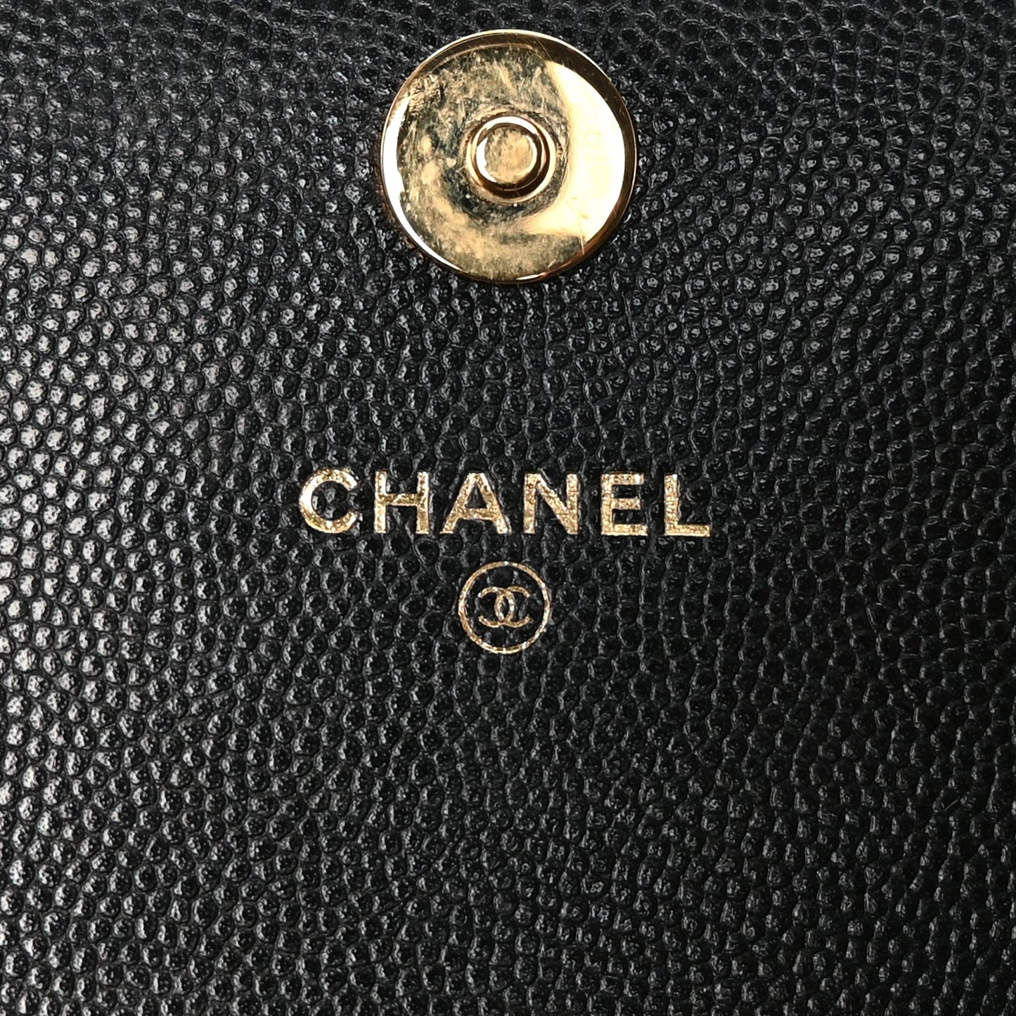 Chanel Caviar Quilted Pocket Twins Wallet On Chain WOC Black