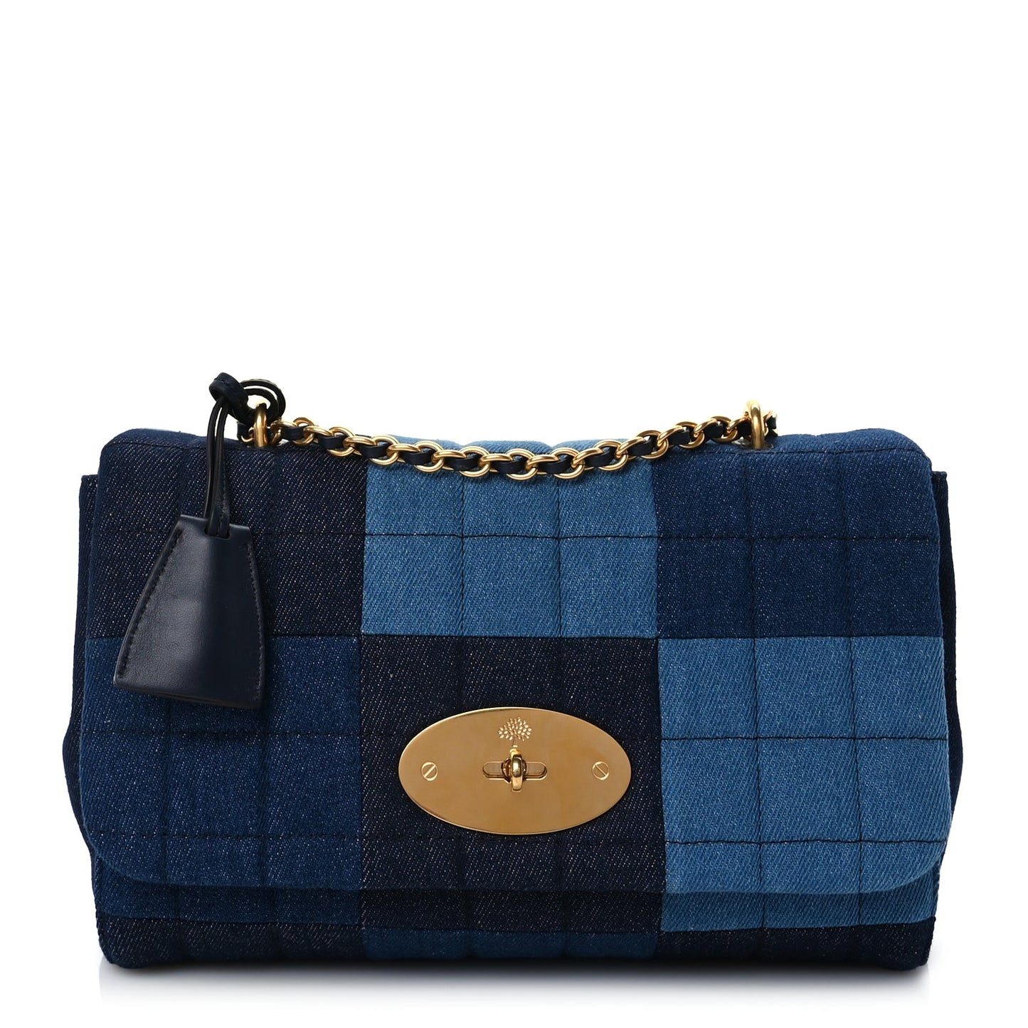 Mulberry Denim Medium Lily Midnight Blue