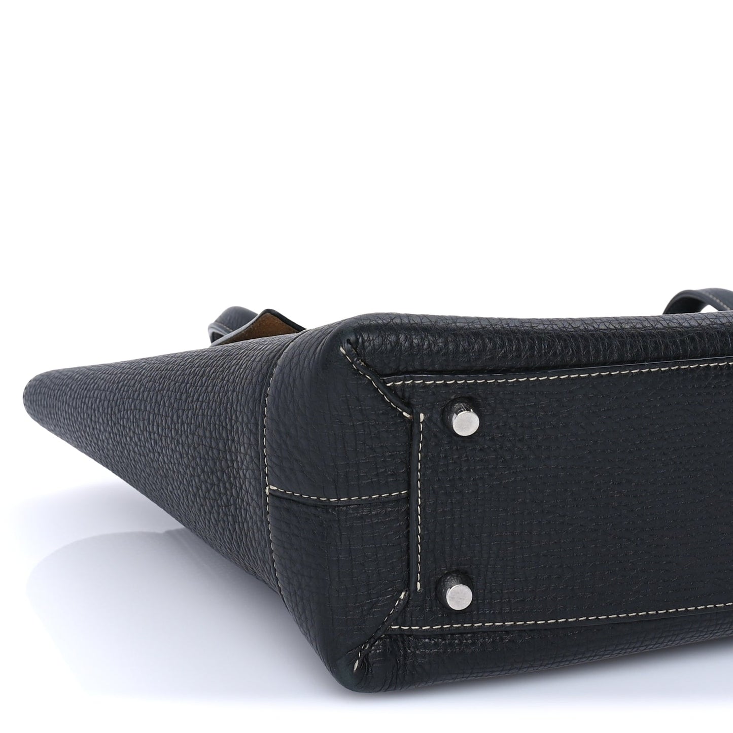 Bottega Veneta Grainy Calfskin Medium Arco Black Black