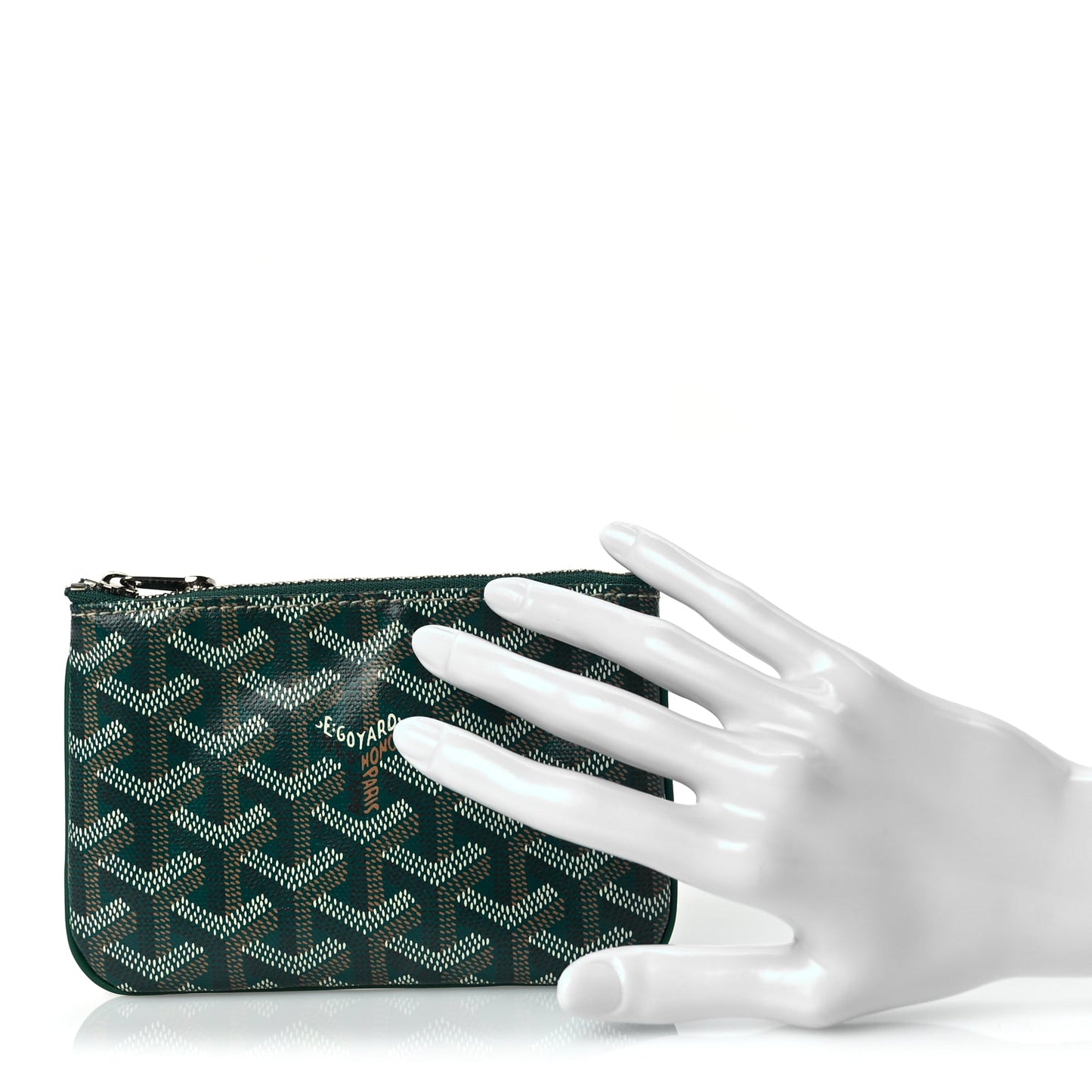 Goyard Goyardine Mini Senat Pochette Green Green