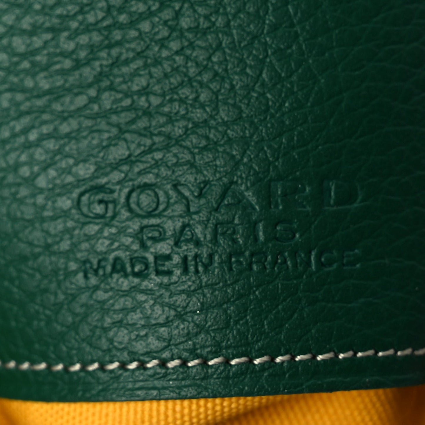 Goyard Goyardine Mini Senat Pochette Green Green