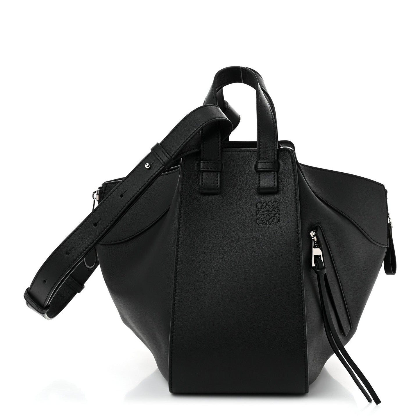 Loewe Calfskin Small Hammock Shoulder Bag Black