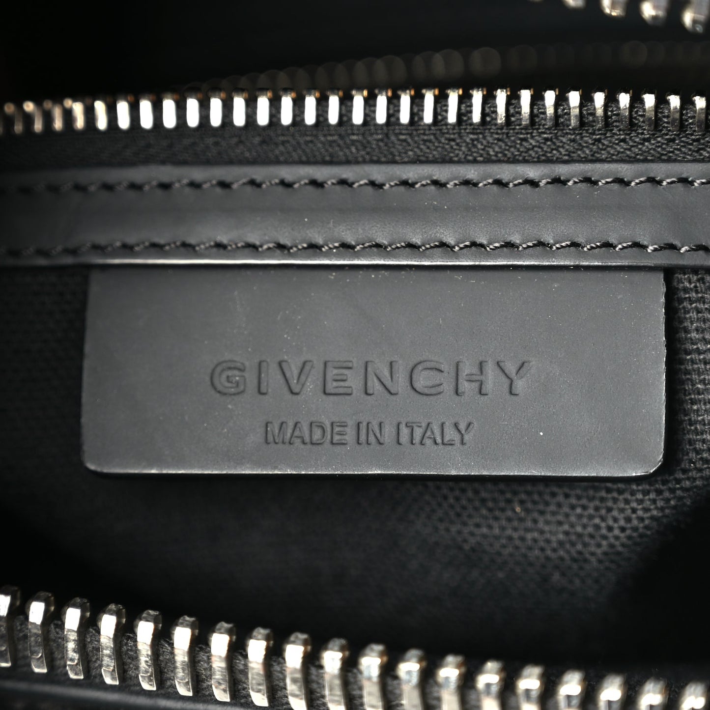 Givenchy Shiny Lord Calfskin Small Antigona  Black
