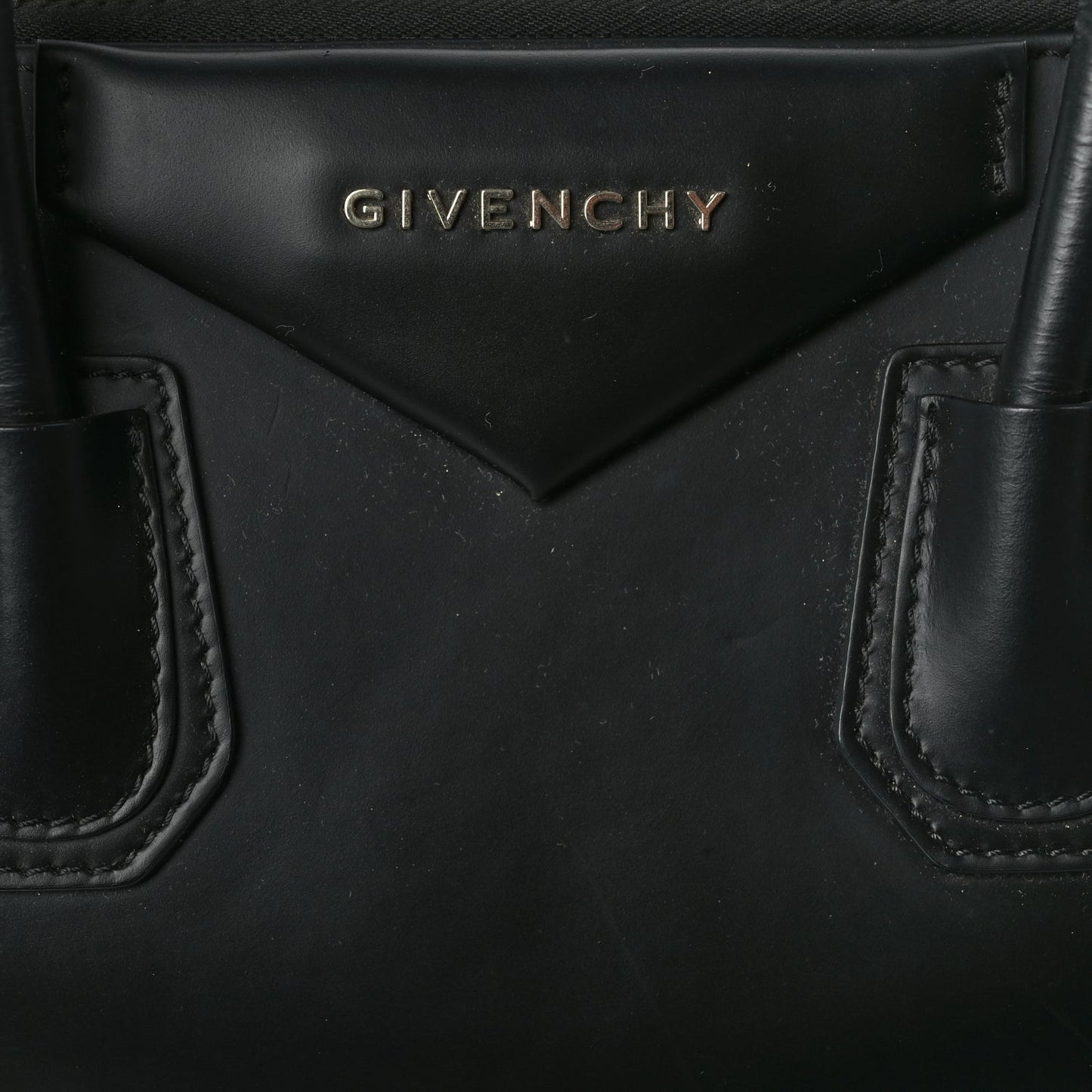Givenchy Shiny Lord Calfskin Small Antigona  Black