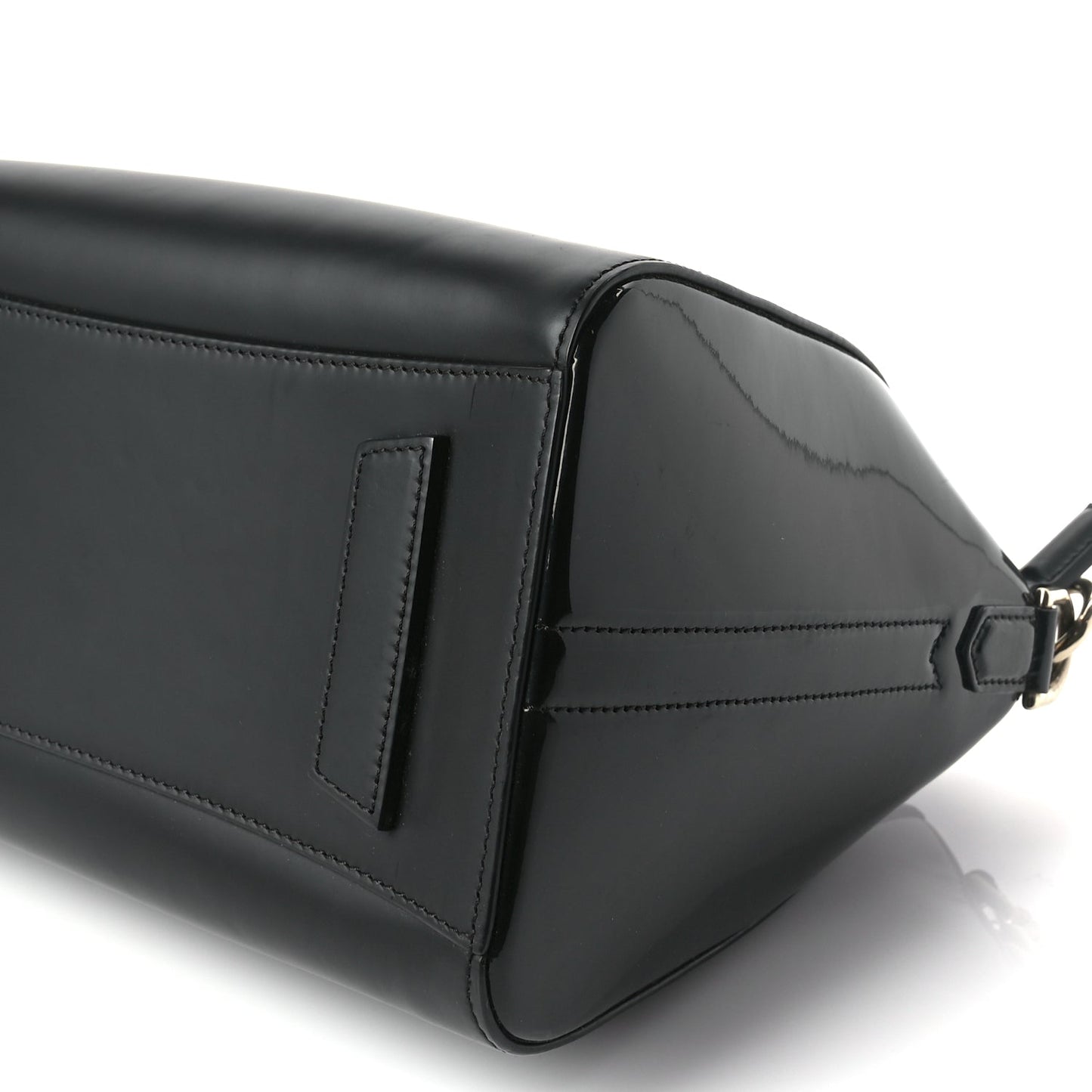 Givenchy Shiny Lord Calfskin Small Antigona  Black