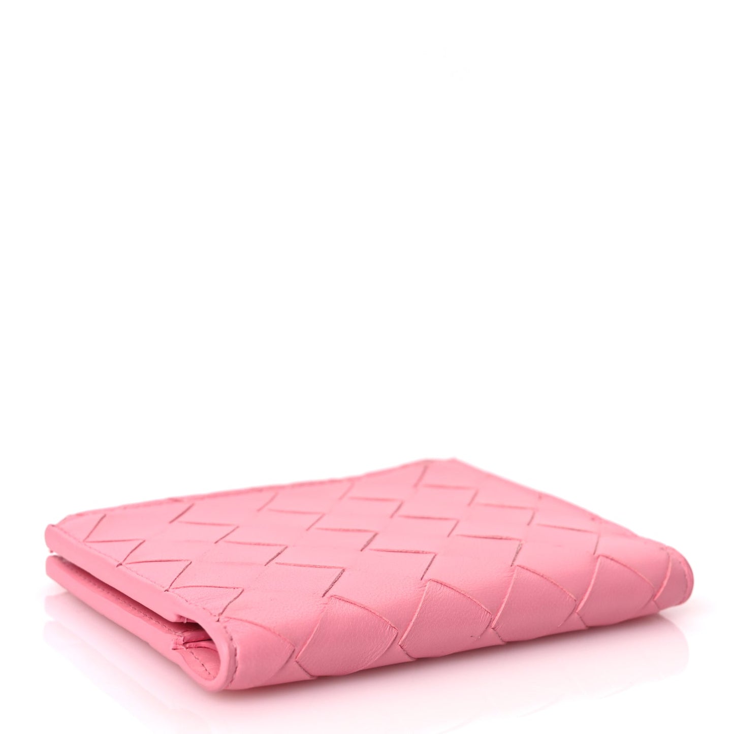 Bottega Veneta  Nappa Intrecciato Bifold Zip Wallet Ribbon