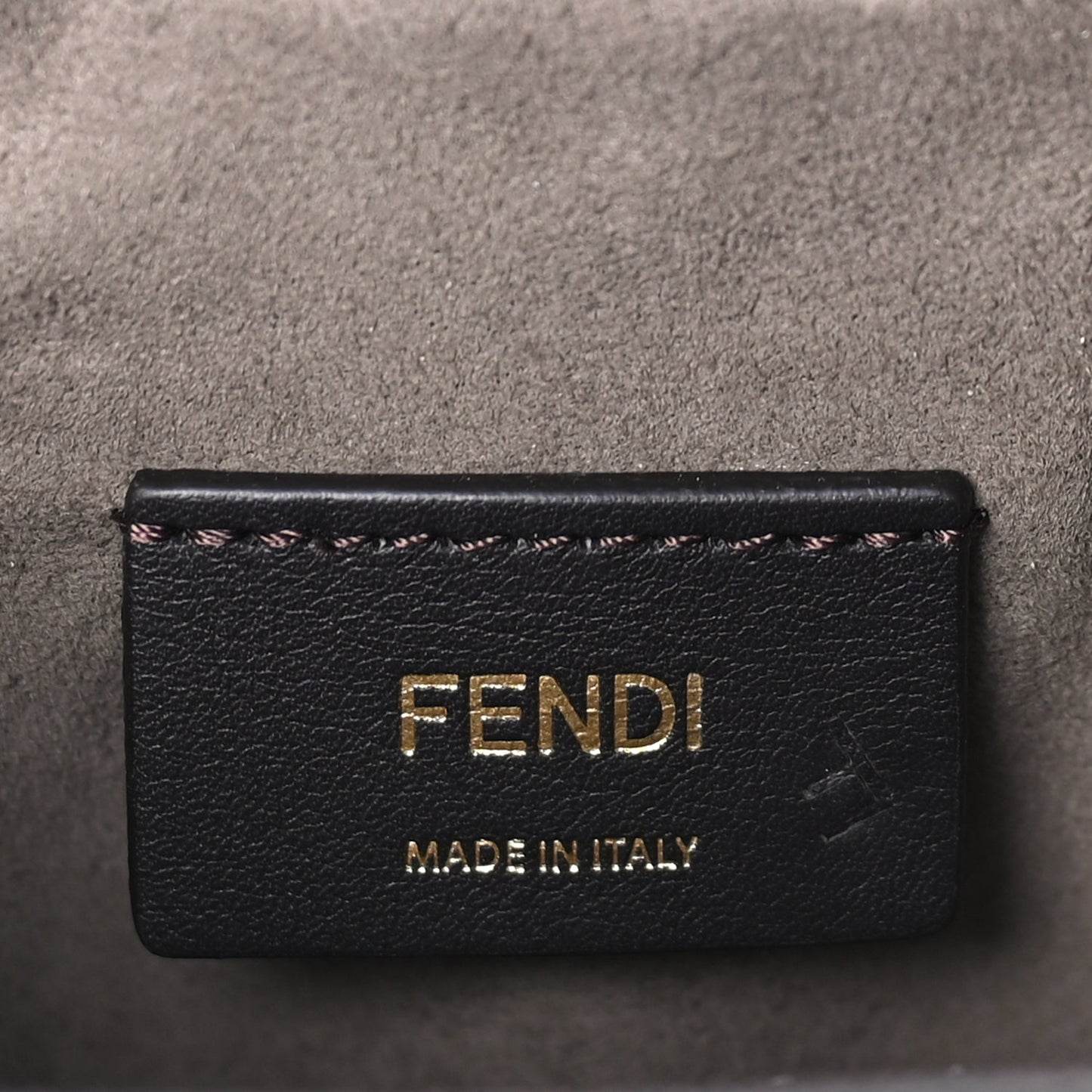 Fendi Vitello Liberty F is Fendi FF 1974 Embossed Mini Mon Tresor Bucket Bag  Light Blue