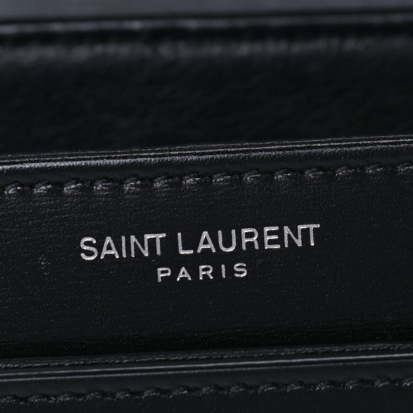 Saint Laurent Box Calfskin Monogram Medium Solferino Satchel  Black