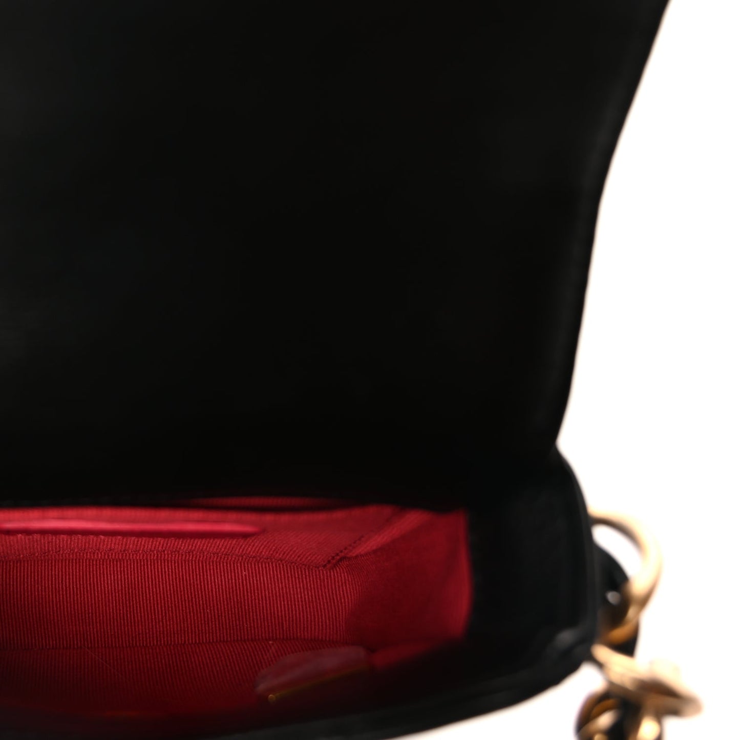 Chanel Calfskin Quilted Mini Framing Chain Bag  Black