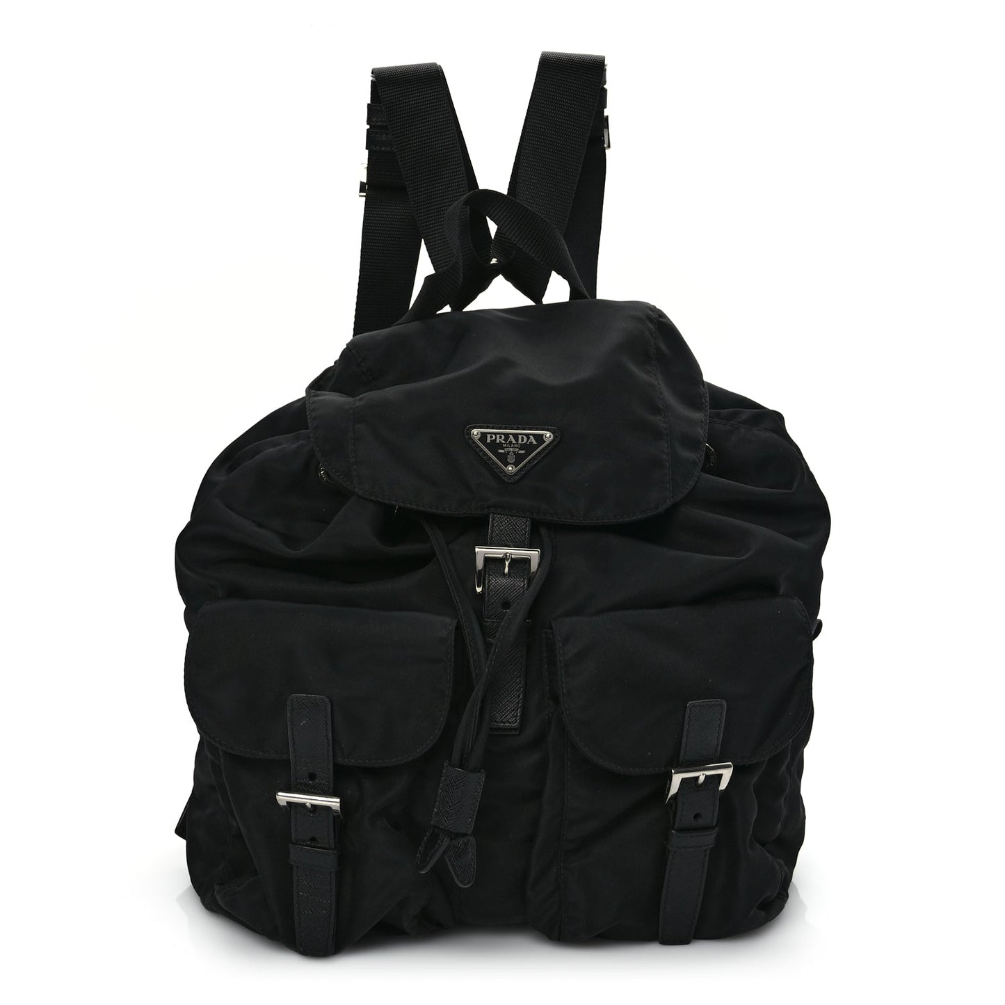 Prada Re-Nylon Saffiano Medium Backpack Black