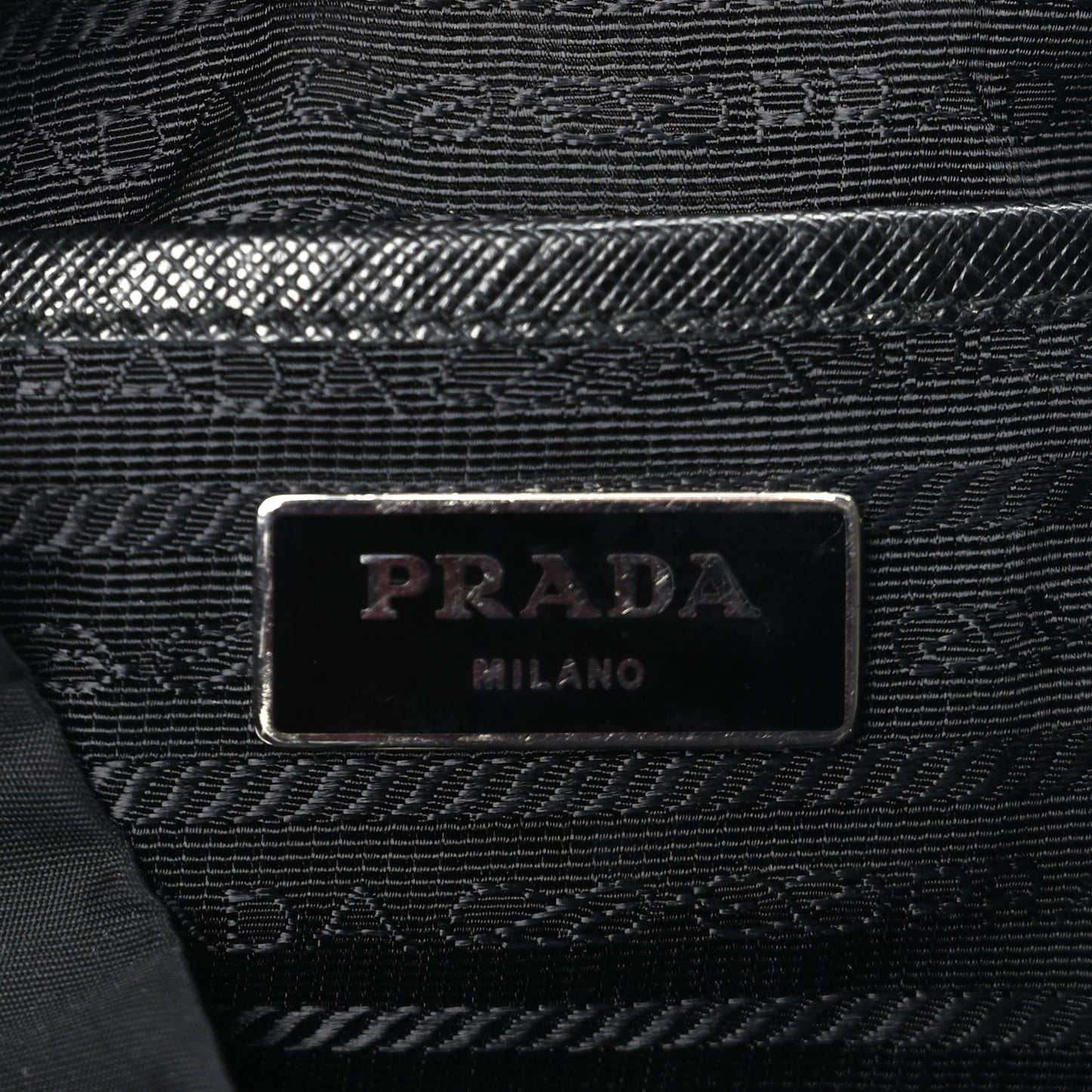 Prada Re-Nylon Saffiano Medium Backpack Black