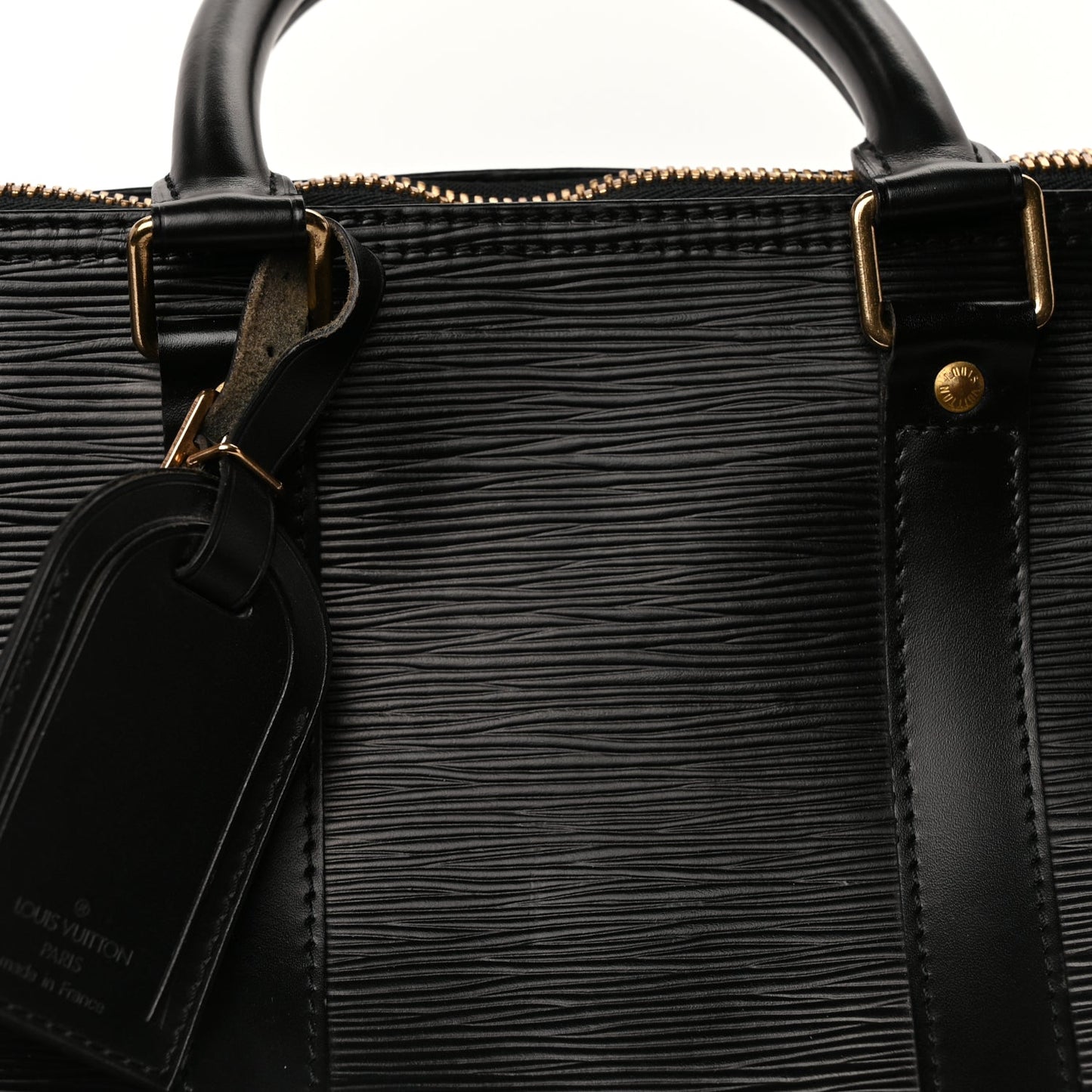 Louis Vuitton Epi Keepall 45 Black Black