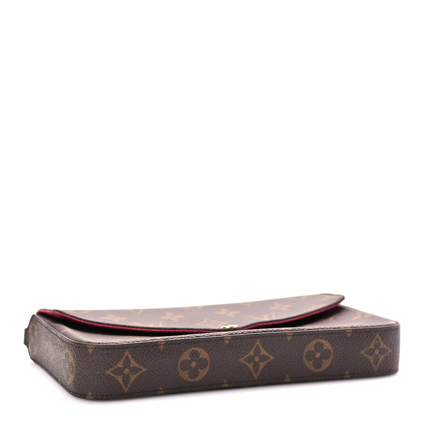 Louis Vuitton Monogram Pochette Felicie Chain Wallet Fuchsia