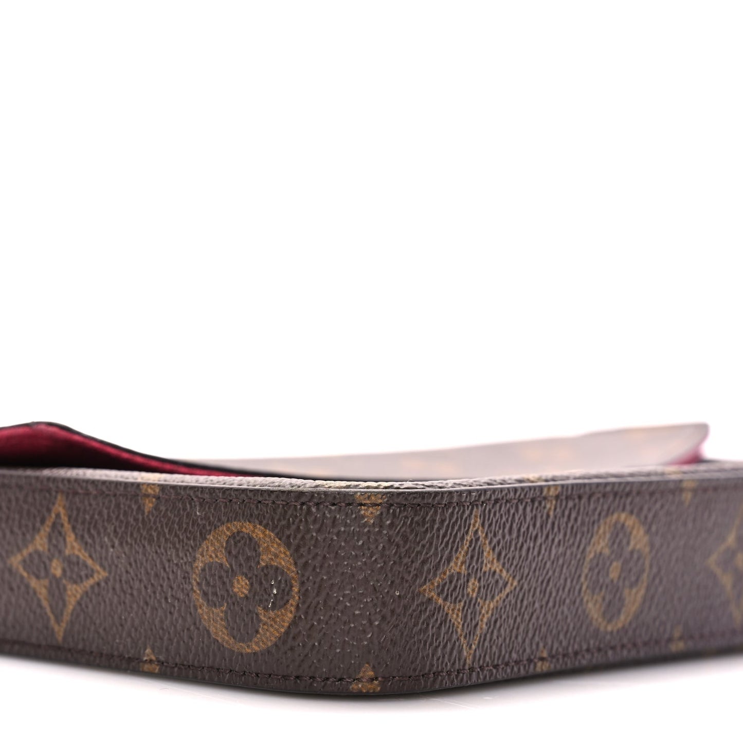 Louis Vuitton Monogram Pochette Felicie Chain Wallet Fuchsia