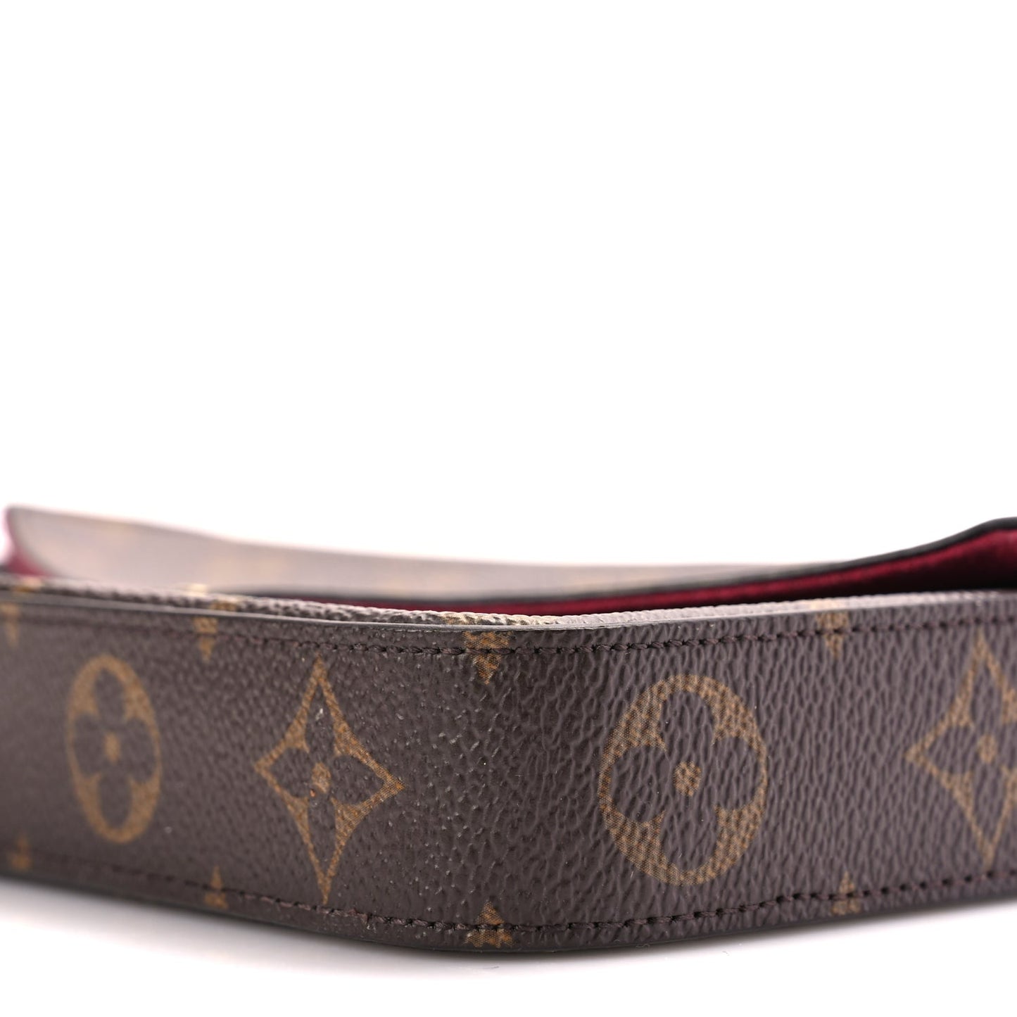 Louis Vuitton Monogram Pochette Felicie Chain Wallet Fuchsia