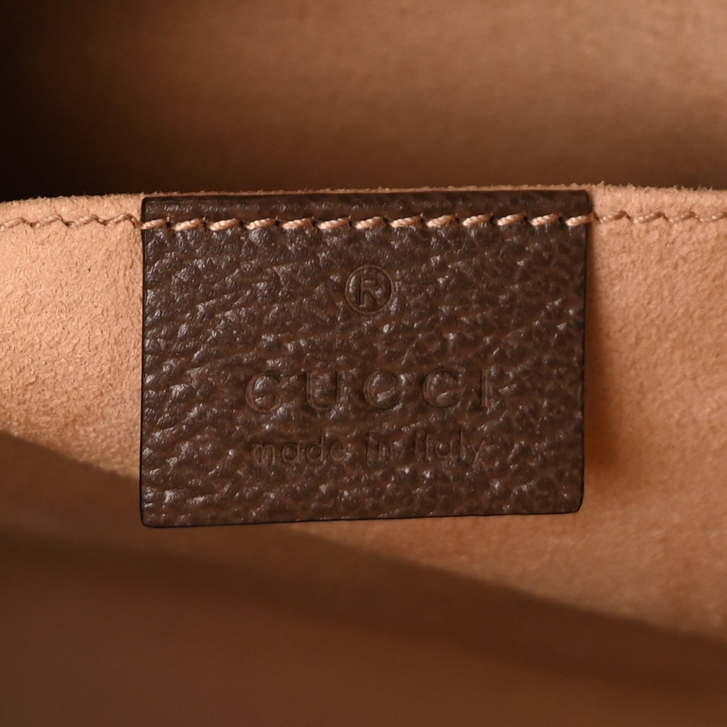 Gucci GG Supreme Monogram Web Ophidia Pouch Brown