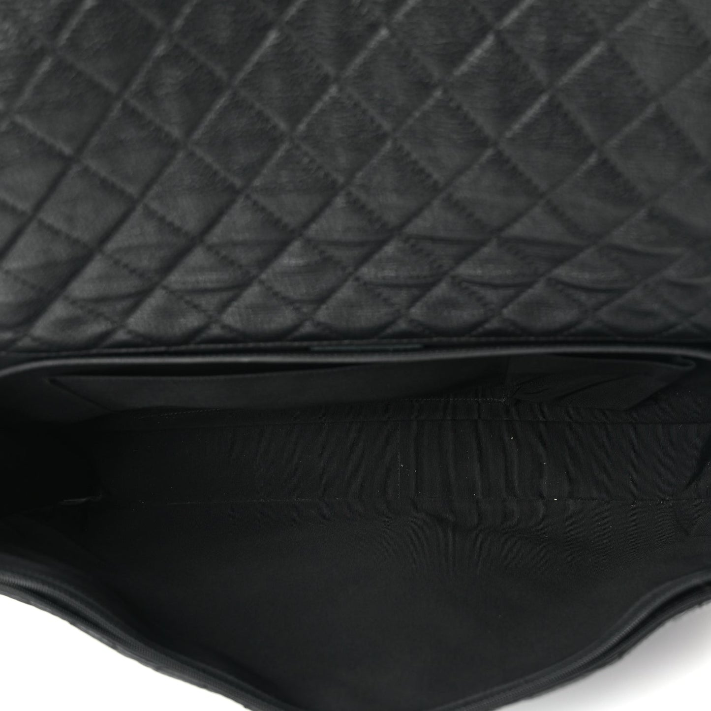 Chanel Calfskin Quilted XXL Travel Flap Bag Black