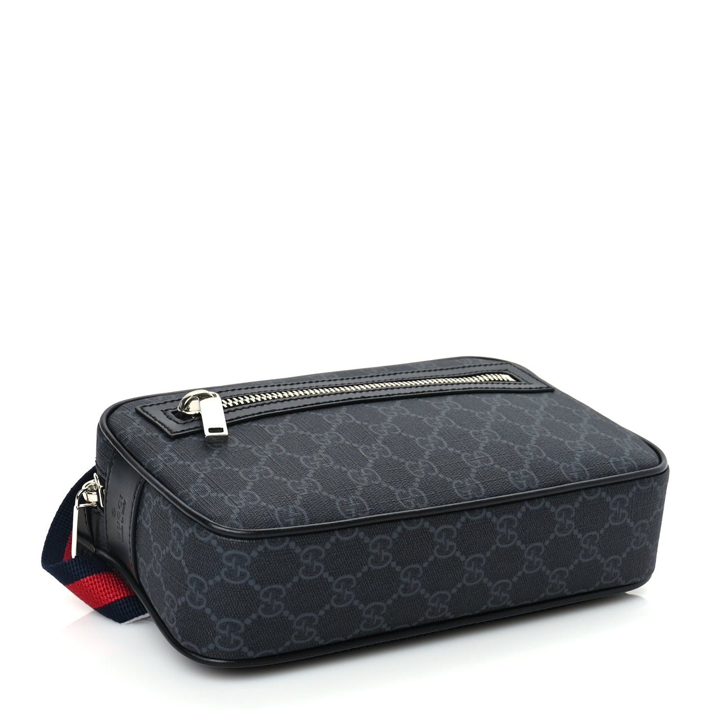 Gucci Soft GG Supreme Monogram Web Waist Bag Black Grey