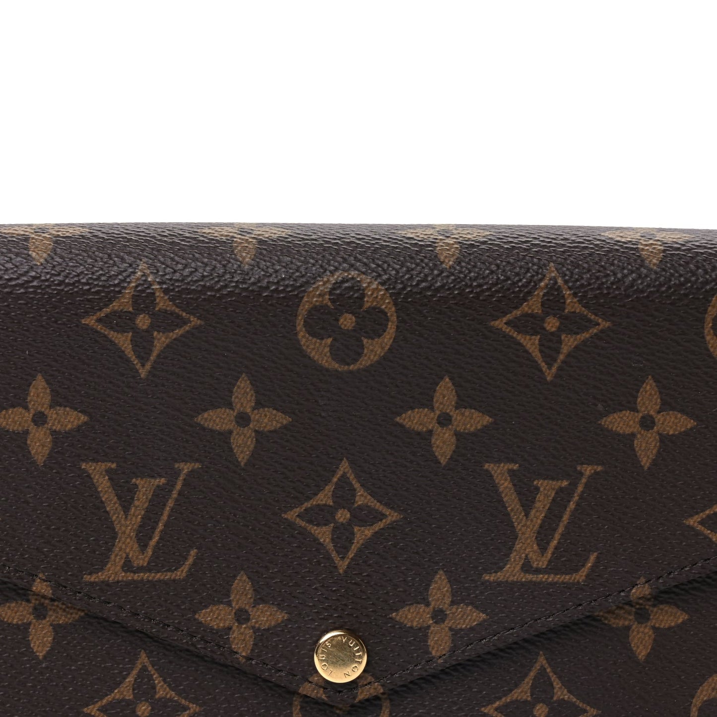 Louis Vuitton Monogram Pochette Felicie Chain Wallet Fuchsia