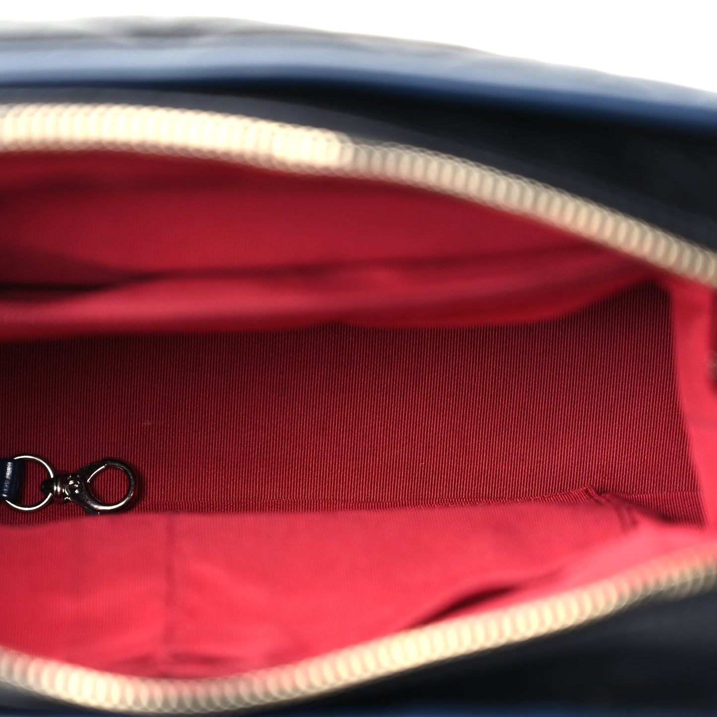 Chanel Aged Calfskin Quilted Medium Gabrielle Hobo Navy Black