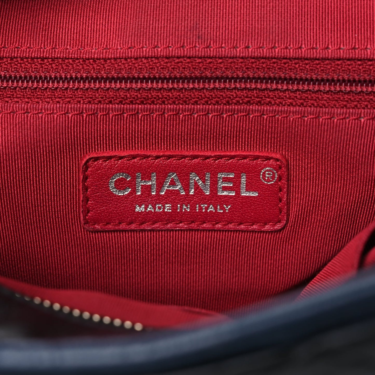 Chanel Aged Calfskin Quilted Medium Gabrielle Hobo Navy Black