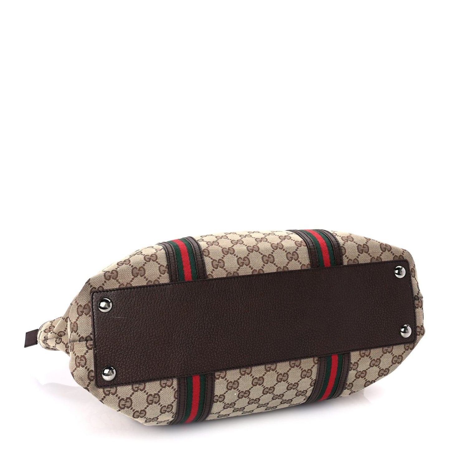 Gucci Monogram Large Web Joy Tote Brown