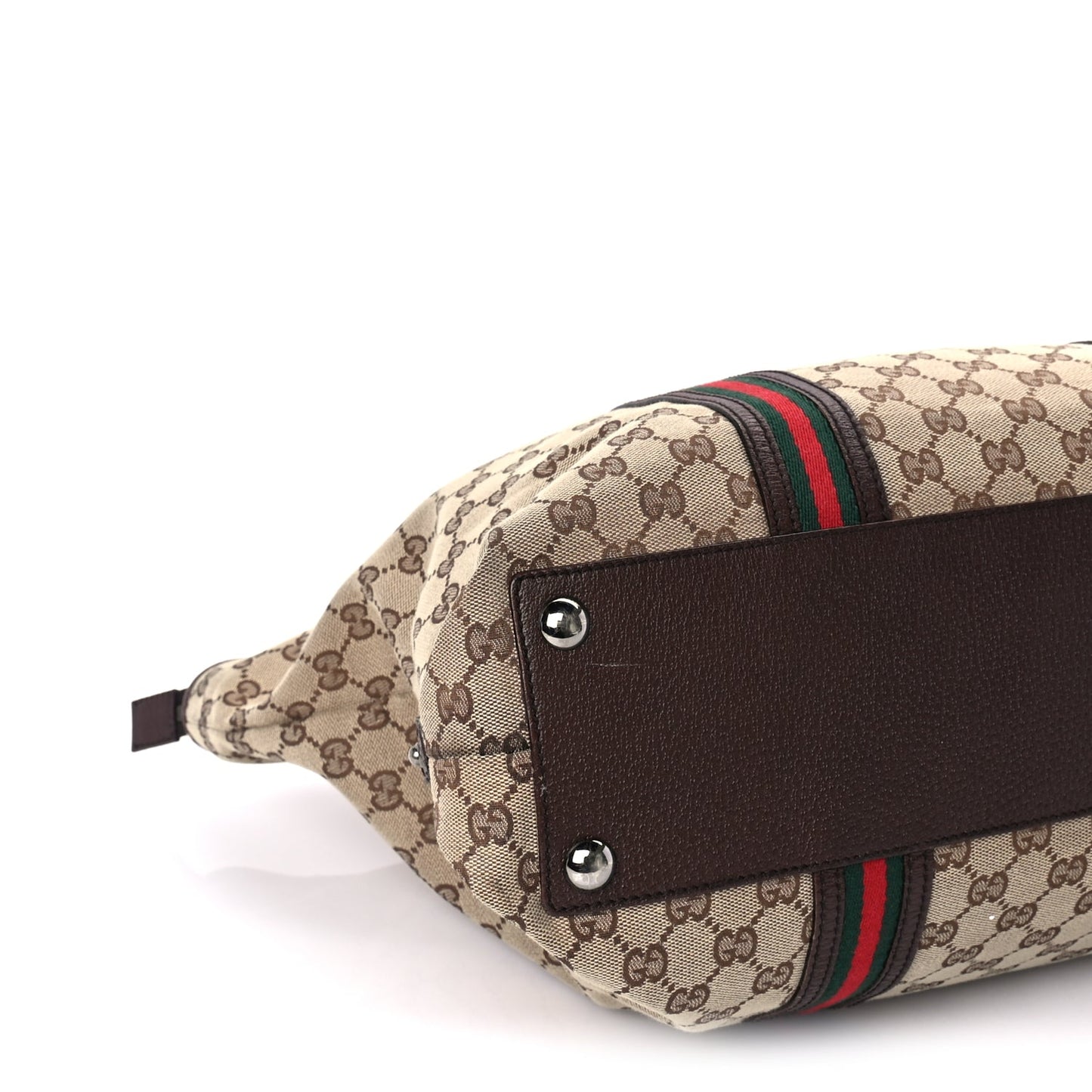 Gucci Monogram Large Web Joy Tote Brown