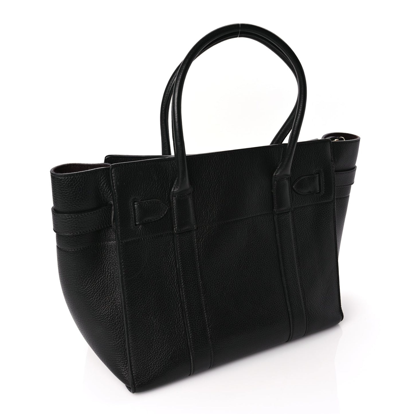 Mulberry Classic Grain Bayswater Zip Tote Black