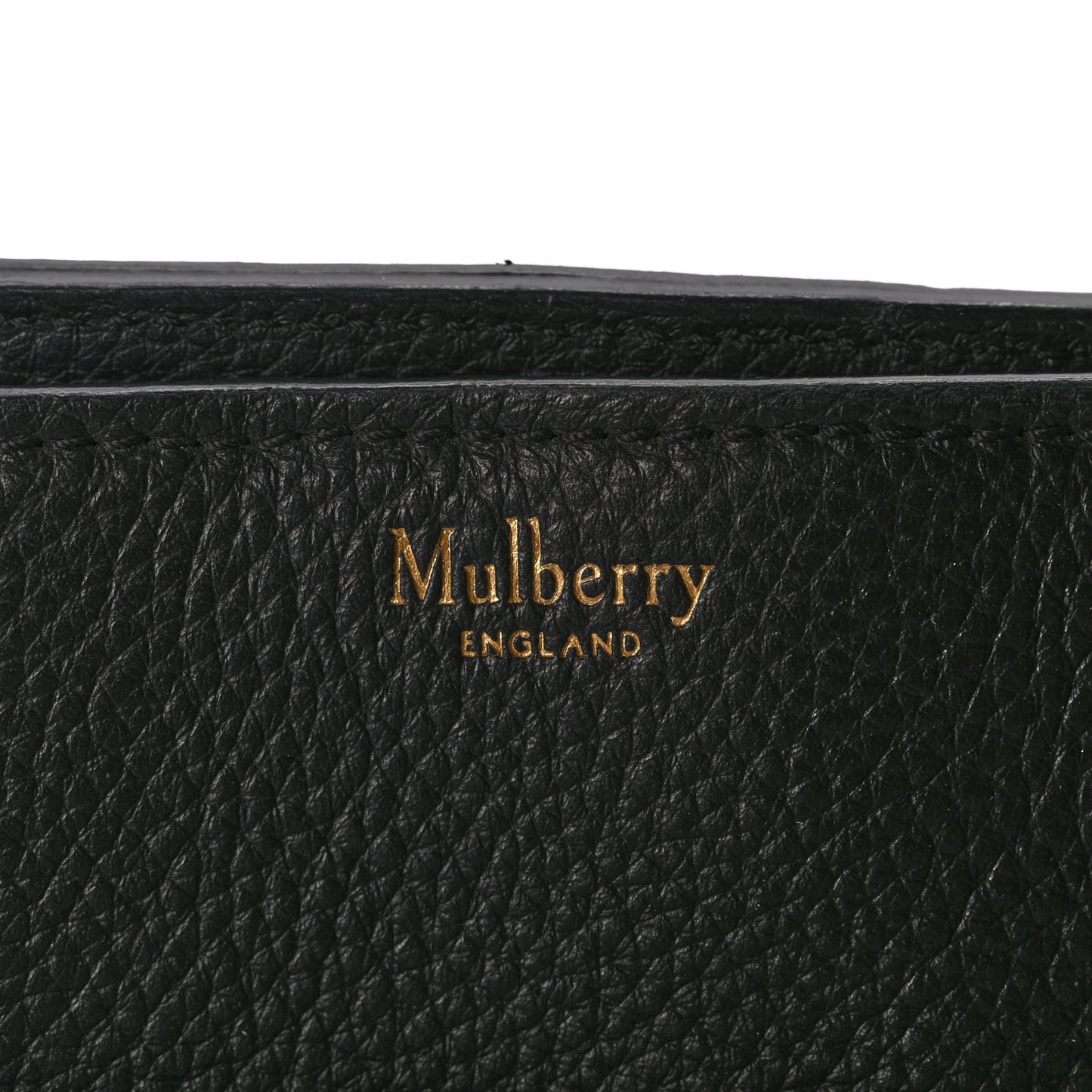 Mulberry Classic Grain Bayswater Zip Tote Black
